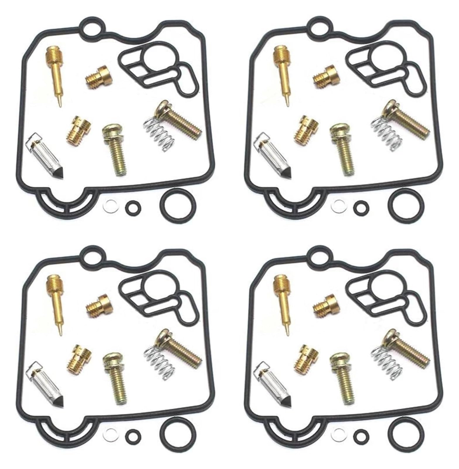 Motoren Carb Für S&UZUKI GJ74A Für Bandit 250 GSF250 GSF 250 Motorradvergaser-Reparatursatz Schwimmende Dichtungsteile Nadelventil(4 Repair Kit) von RINKTEEA