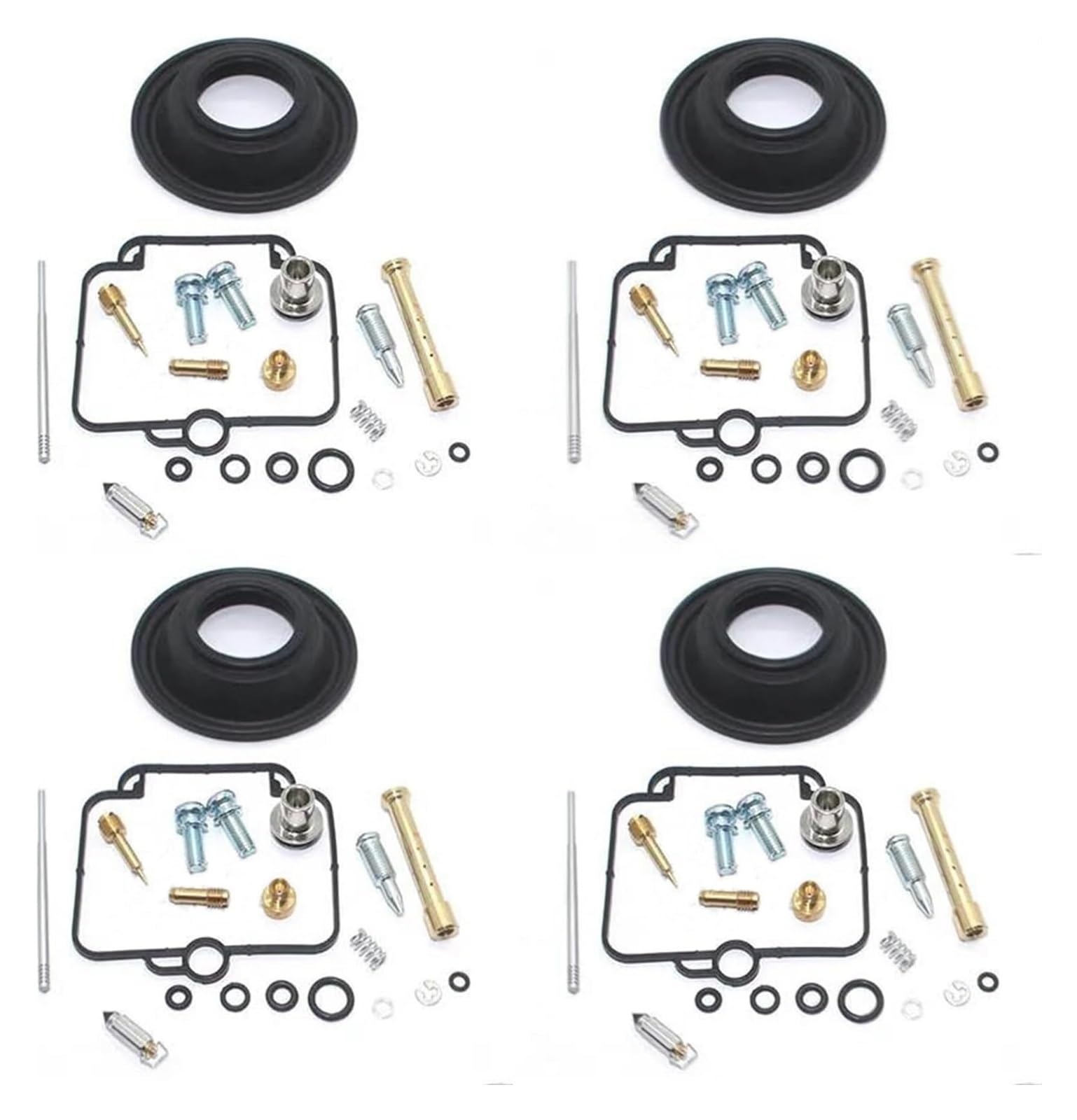 Motoren Carb Für S&UZUKI GK75A GSF400 Für Bandit Vergaser Reparatursatz Pilotschraube Jet Nadel Schwimmerventil Dichtung Vakuummembran(4 Repair Diaphragm) von RINKTEEA