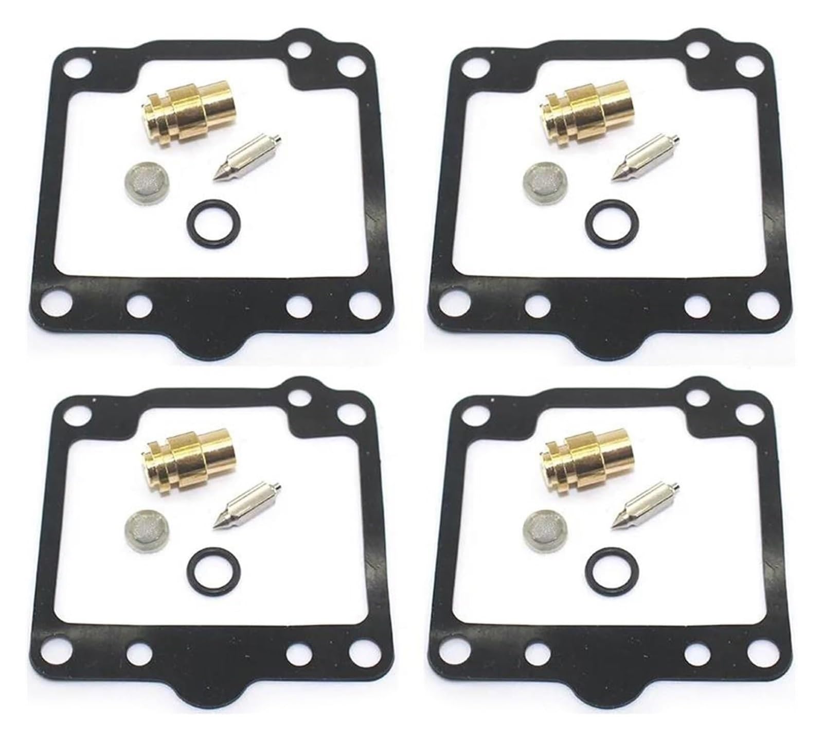 Motoren Carb Für S&UZUKI GS750E 1980 1981 1982 Vergaser Motorradvergaser-Reparatursatz Schwimmende Nadelsitzdichtungsteile(4set Needle Gasket) von RINKTEEA