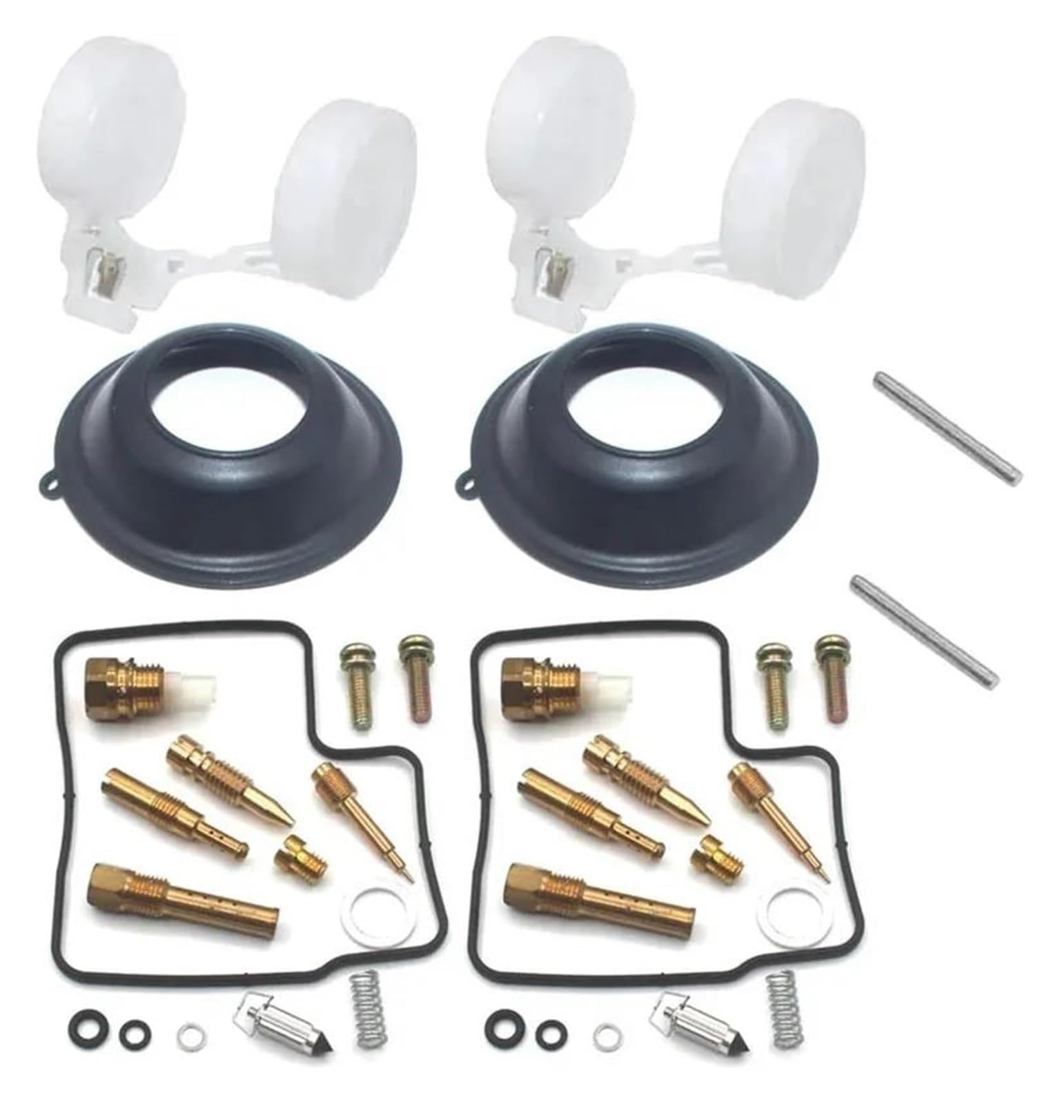 Motoren Carb Für XL650V Für T&RANSALP 1988-2006 XL 650 Kraftstoff System Ersatzteile Motorrad Vergaser Reparatur Kit Kolben Membran(4 Sets E) von RINKTEEA