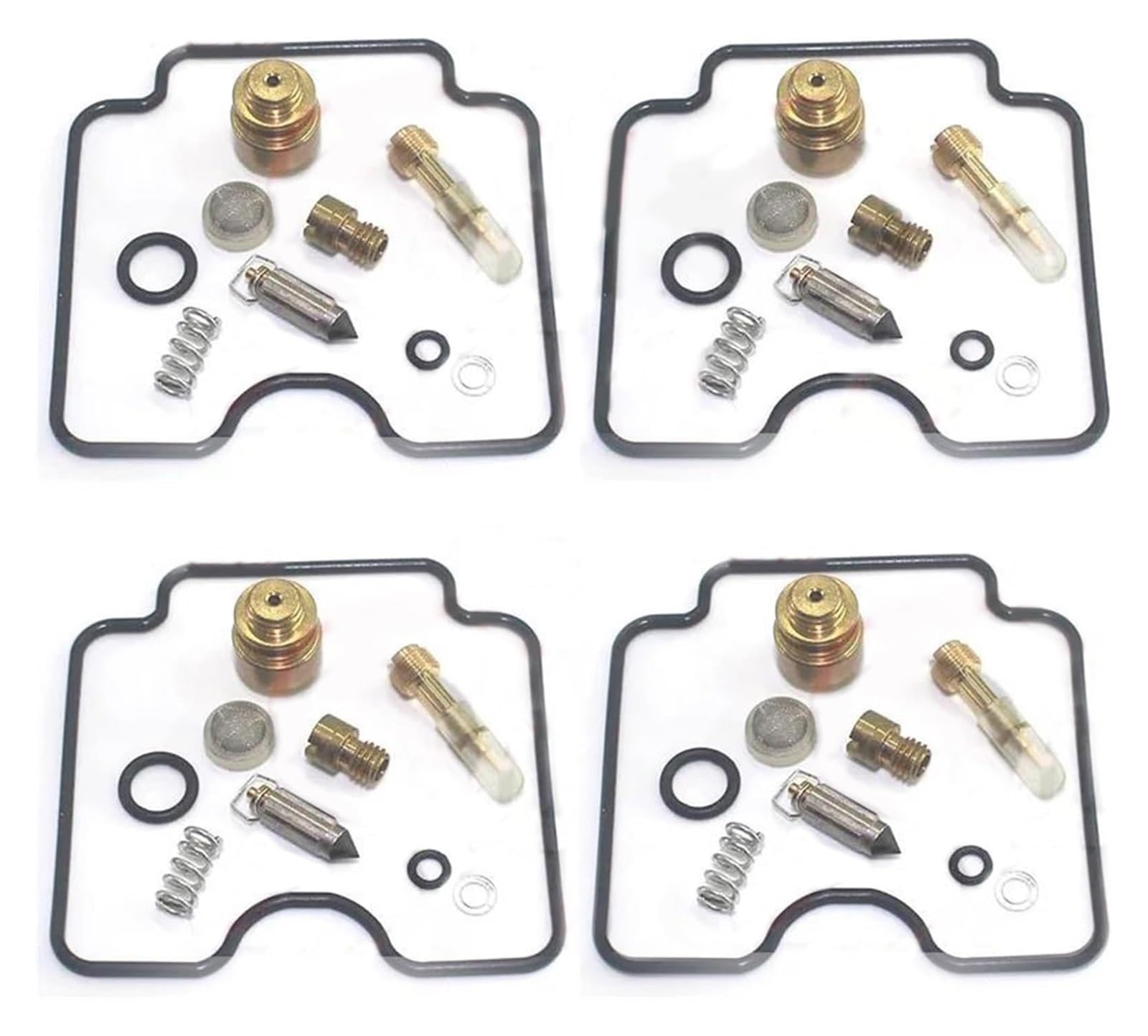 Motoren Carb Für Y&amaha FZS600 Für Fazer 1998-2003 4set Motorradvergaser-Reparatursatz Schwimmende Nadelsitzteile Membran(4 Sets B) von RINKTEEA