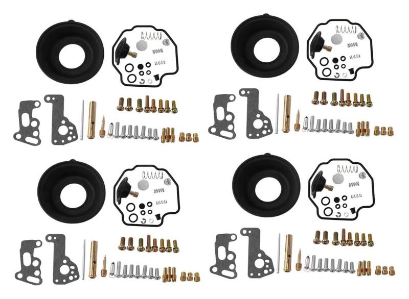 Motoren Carb Für Y&amaha V-MAX 1200 1985-1993 1994 1995 1996 1997 1998 1999 2000 4Set Motorradvergaser-Reparatursatz von RINKTEEA