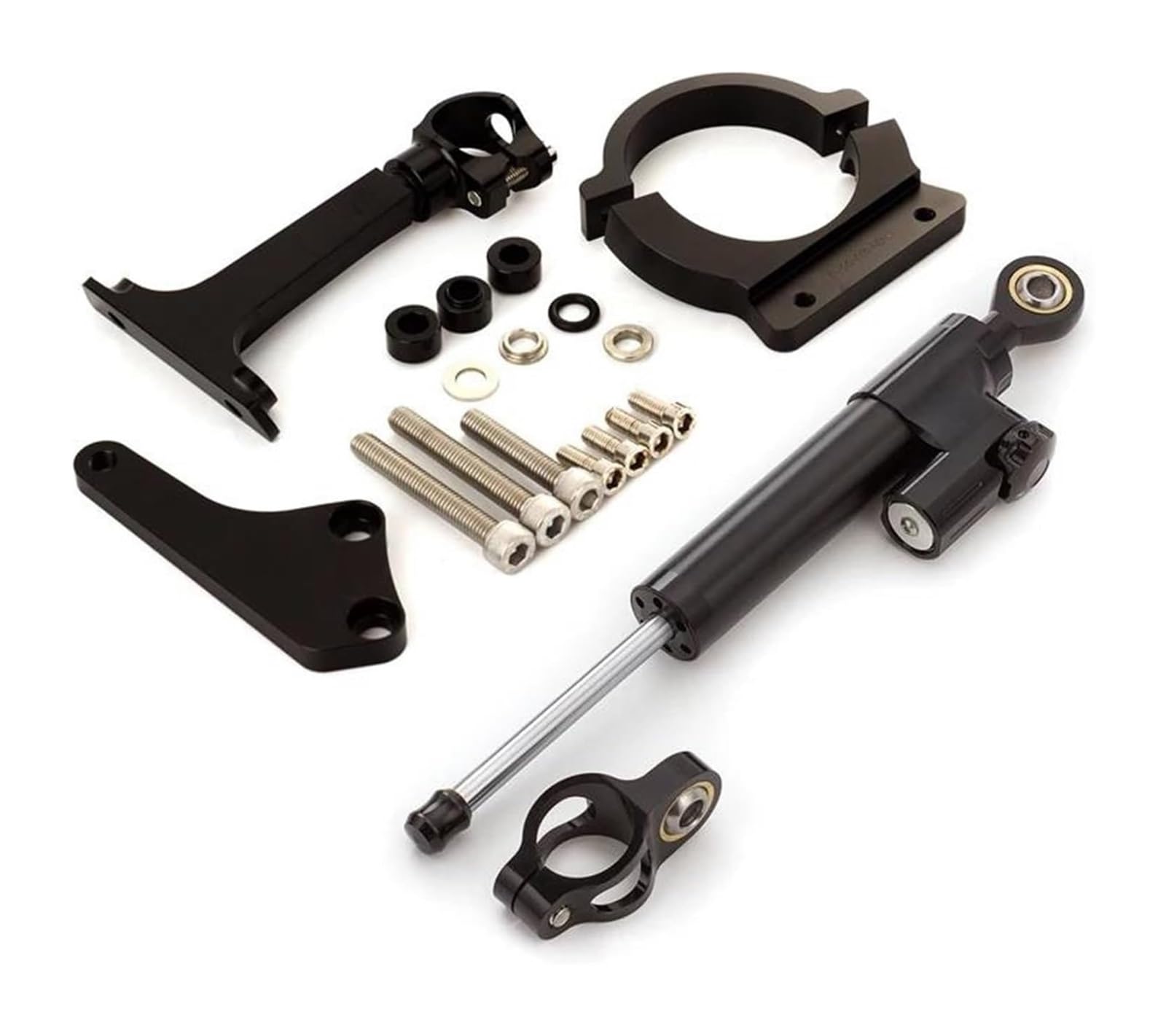 Motorrad Lenkungsdämpfer Stabilisator Für Kawa&saki ER6N ER6F ER-6N ER-6 2006-2008 Montagehalterung Kit Motorrad Lenkungsdämpfer Stabilisator(X-14) von RINKTEEA