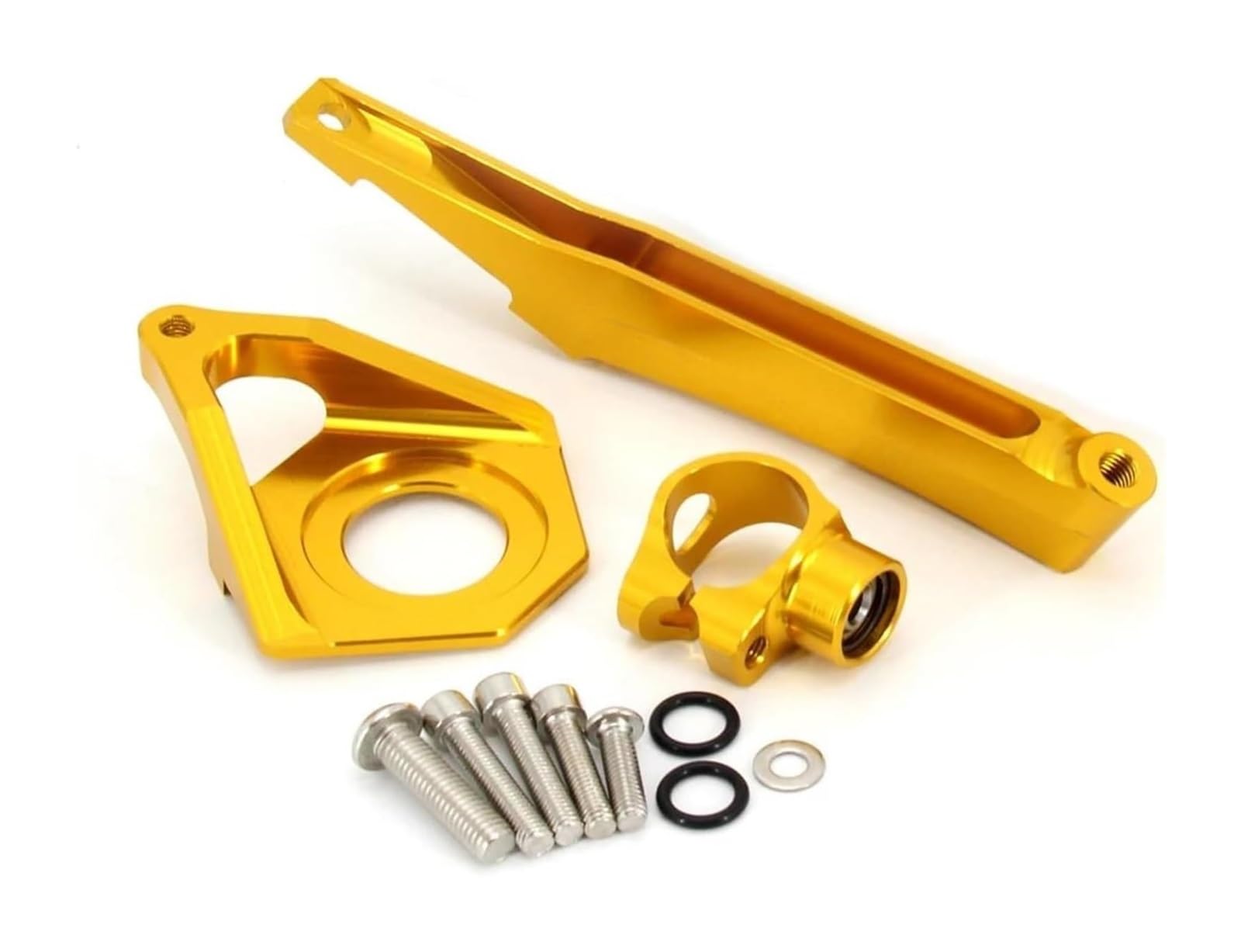 Motorrad Lenkungsdämpfer Stabilisator Für YZF600 YZF R6 2003 2004 2005 Lenksteuerung Stabilisieren Montagehalterung Kit Einstellbarer Motorrad-Lenkungsdämpfer-Stabilisator(X-13) von RINKTEEA