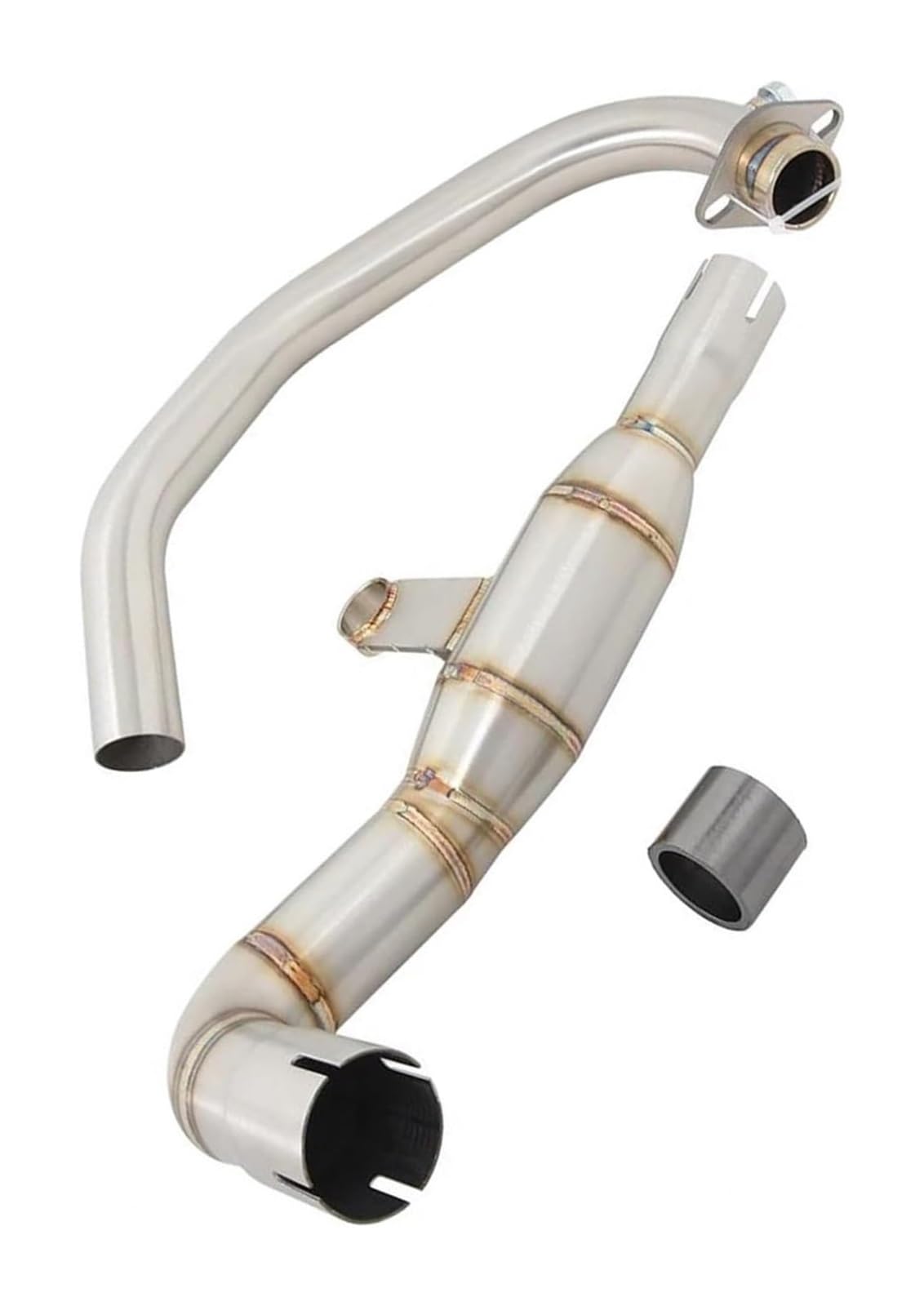 Motorrad Mittleres Auspuffrohr Für Suz&uki DR160 DR150S 160 150s Motorradauspuff Endschalldämpfer Slip On Motorrad Escape Front Link Pipe System Schalldämpfer von RINKTEEA