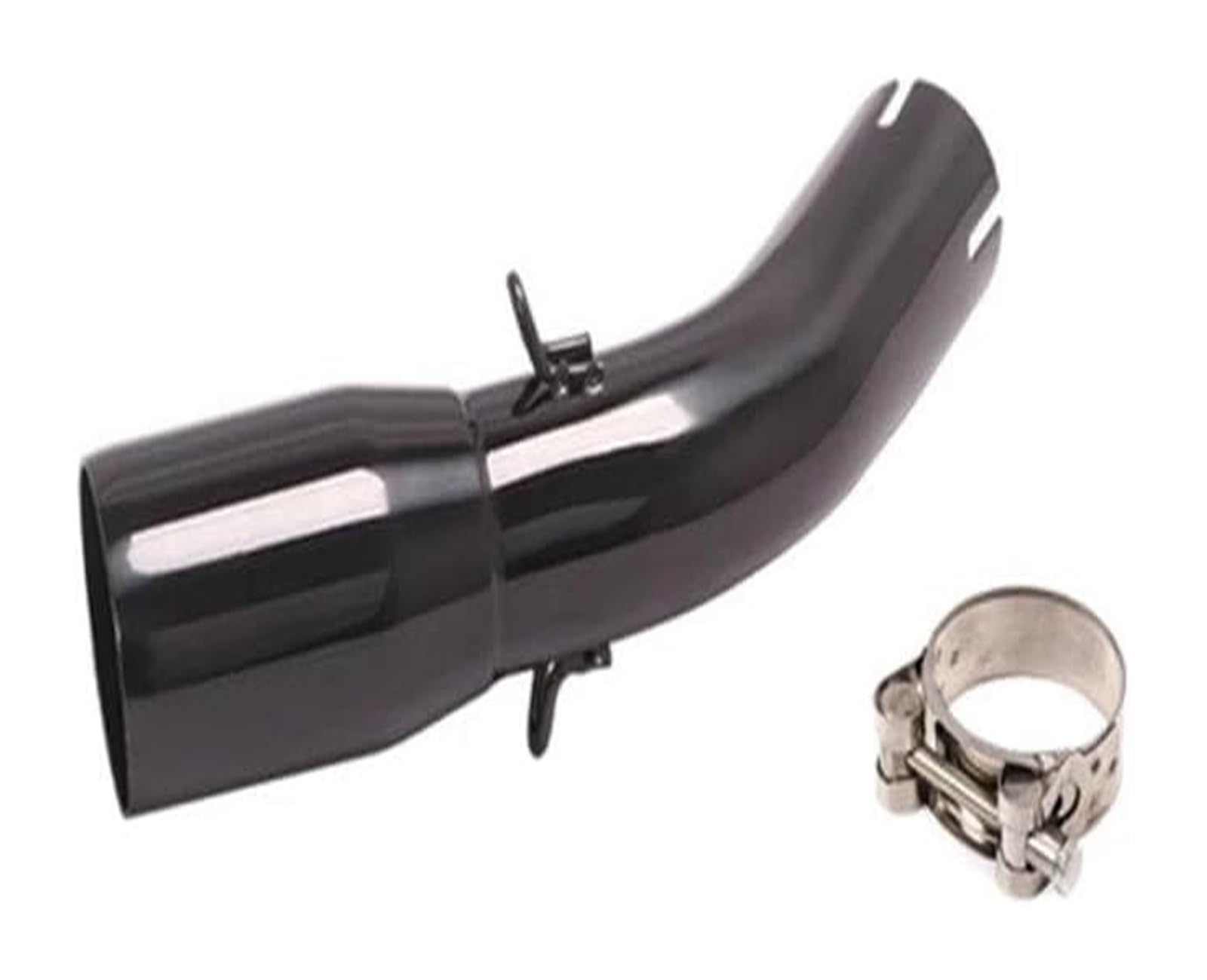 Motorrad Mittleres Auspuffrohr Für Suz&uki SV650 SV650X SV650S SV 650 2016-2021 Motorrad Modifizierter Mid Link Pipe Connect Auspuff 51mm(Schwarz) von RINKTEEA