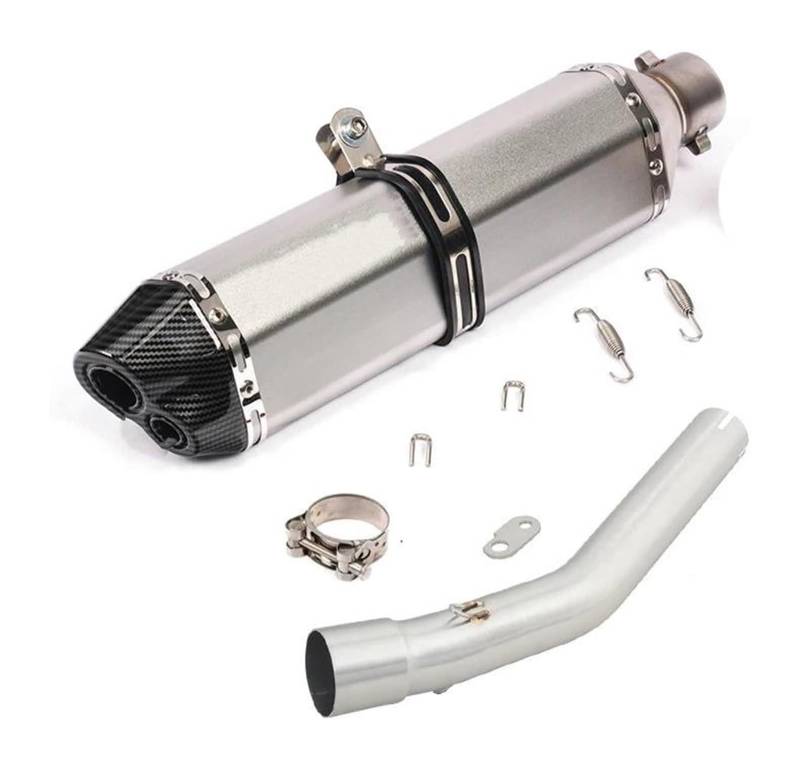 Motorrad Mittleres Auspuffrohr Für Y&amaha Für Tenere 700 XTZ700 XTZ-700 2019-2024 Motorradauspuff Escape Modify Mid Link Pipe Schalldämpfer Slip On(Type 1) von RINKTEEA