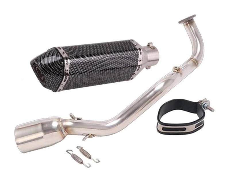 Motorrad Mittleres Auspuffrohr Für Y&amaha Xmax 125 X MAX125 2021 2022 Motorradauspuff Escape Fornt Link Pipe Schalldämpfer Slip On Komplettsysteme(2) von RINKTEEA