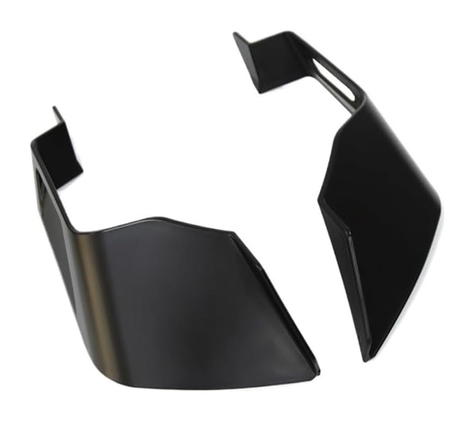 Motorrad Seitenverkleidung Für A&prilia Für Tuono Für V4 1100 2023 Universal Downforce Spoiler Aero Winglets Seite Windabweiser Windschutzscheibe Aerodynamischer Flügel(Schwarz) von RINKTEEA