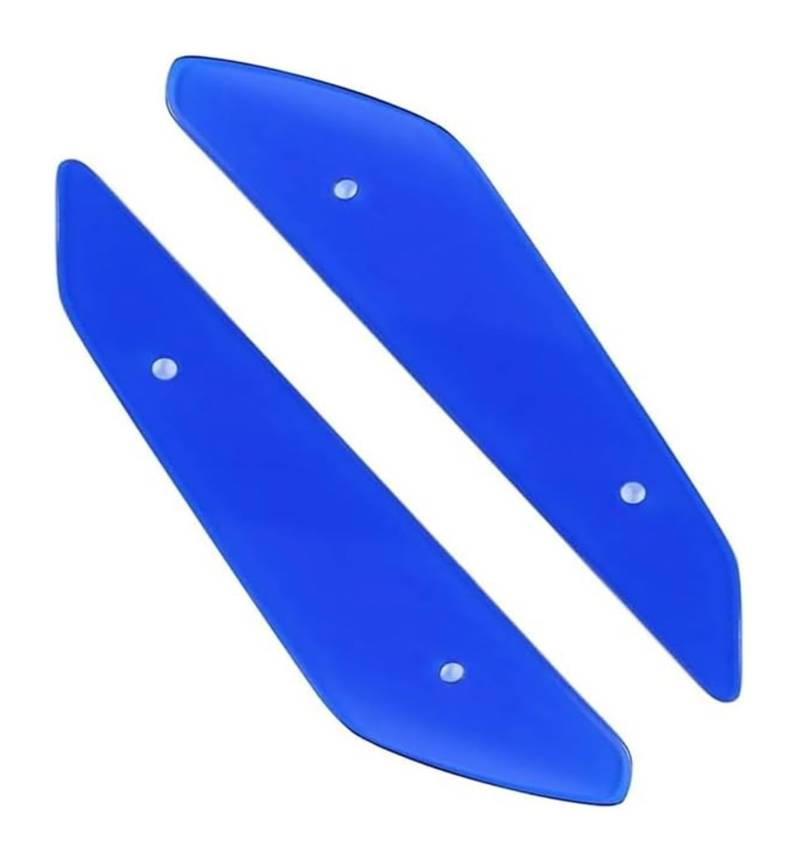 Motorrad Seitenverkleidung Für CBR1000RR Für CBR500R Motorrad Verkleidung Teile Aerodynamische Flügel Kit Feste Winglet Verkleidung Flügel(Blue 01) von RINKTEEA