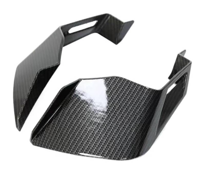 Motorrad Seitenverkleidung Für CBR650R CBR 650R 2019-2023 Motorrad Winglets Aerodynamische Flügel Kit Feste Seitenflügel Spoiler Verkleidung(Carbon Fiber) von RINKTEEA