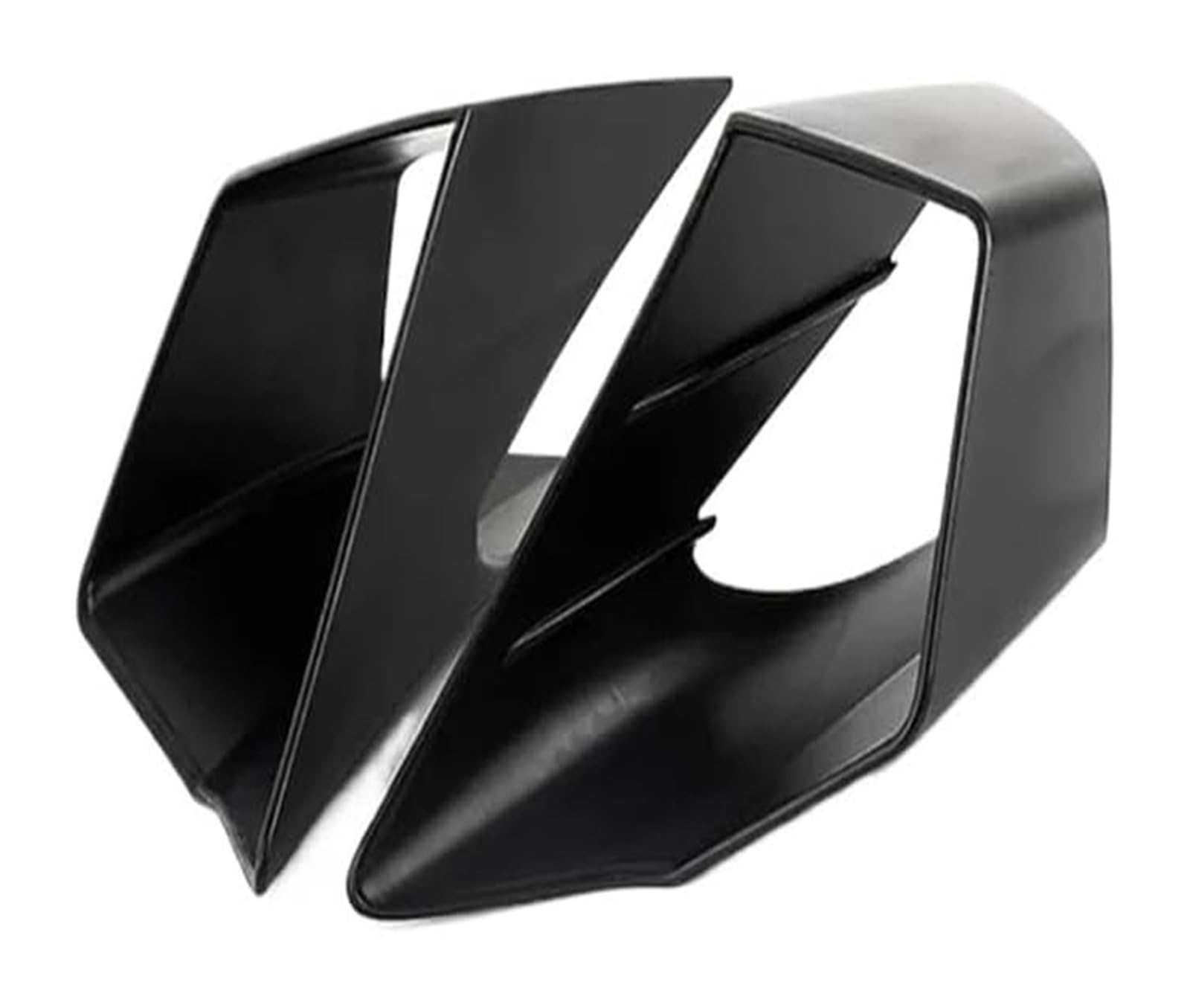 Motorrad Seitenverkleidung Für CBR650R Für CBR 650R 2019-2023 Motorrad Spiegel Vorne Winglets Aerodynamische Flügel Seite Flügel Spoiler Verkleidung(B Type Matte Black) von RINKTEEA