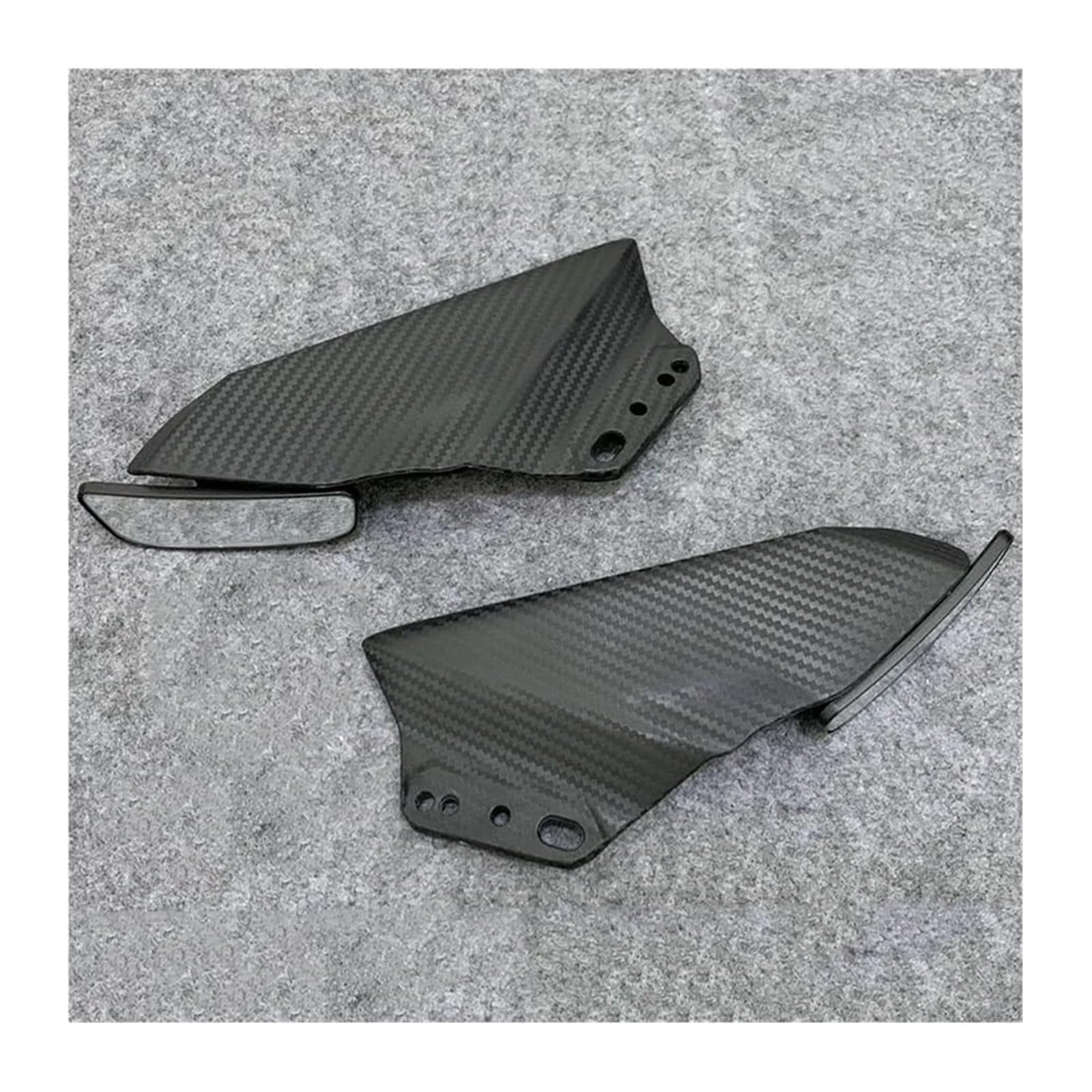 Motorrad Seitenverkleidung Für K&awasaki Für Ninja 650 Für ER6F Für ER-6F 2017-2019 Motorradspiegel Frontverkleidung Winglets Aerodynamische Seitenflügel Spoilerverkleidung(B Color -02) von RINKTEEA