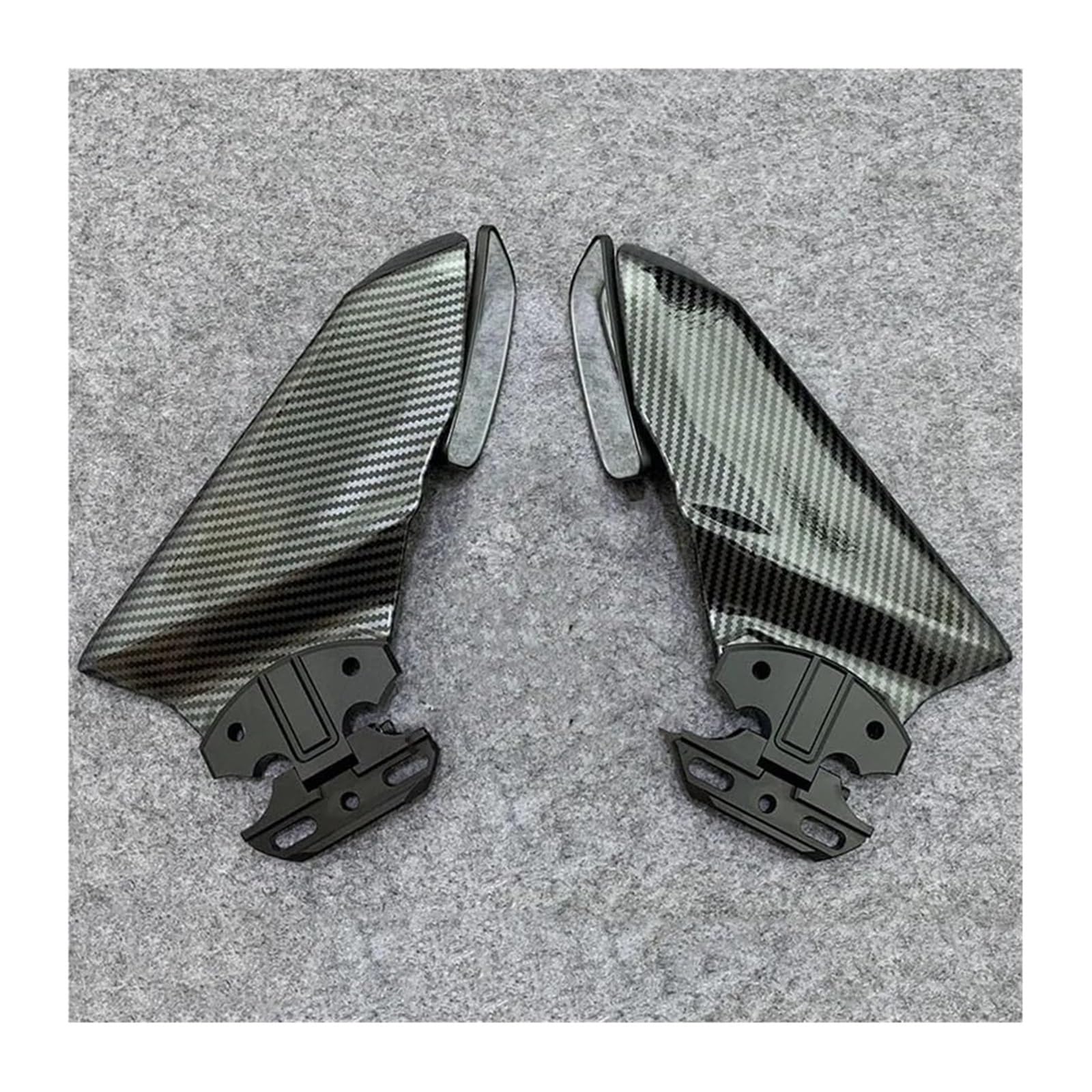 Motorrad Seitenverkleidung Für K&awasaki Für Ninja 650 Für ER6F Für ER-6F Für ER 6F 2017-2019 Motorradspiegel Frontverkleidung Winglets Aerodynamische Seitenflügel Spoiler(C Color-02) von RINKTEEA