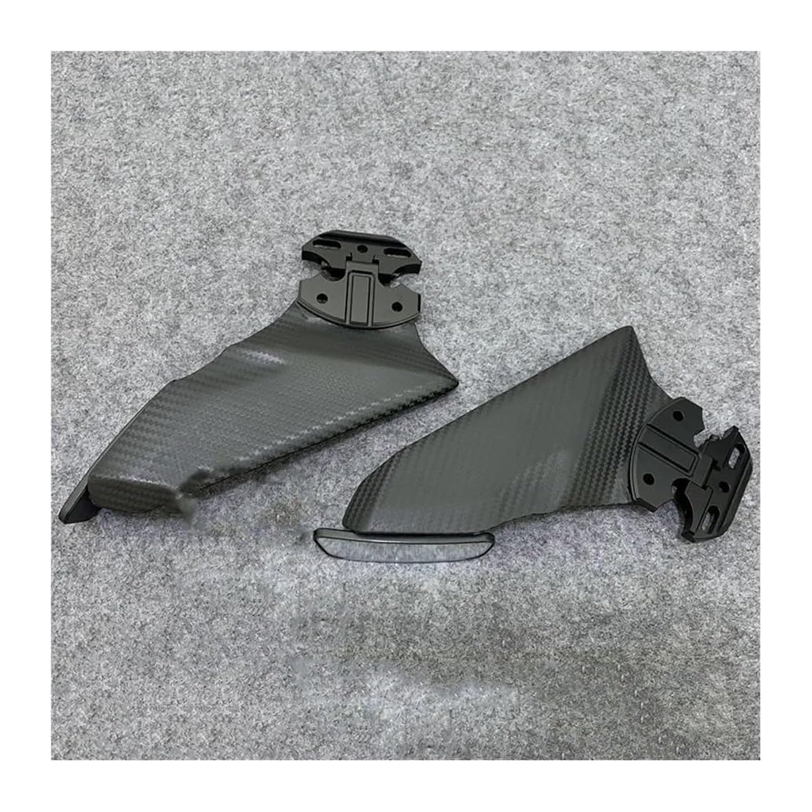 Motorrad Seitenverkleidung Für K&awasaki Für Ninja 650 Für ER6F Für ER-6F Für ER 6F 2017-2019 Motorradspiegel Frontverkleidung Winglets Aerodynamische Seitenflügel Spoiler(C Matte Carbon) von RINKTEEA