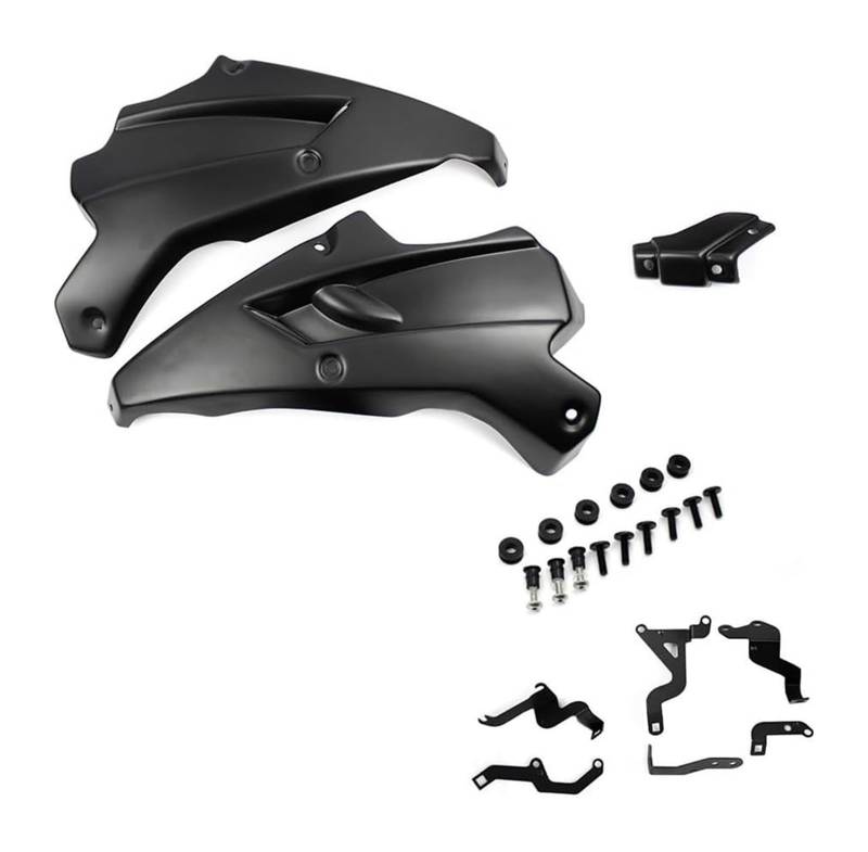 Motorrad Seitenverkleidung Für K&awasaki Für Z900 2017-2024 Motorrad Zubehör Bauch Pan Motor Spoiler Untere Verkleidung Cowling Abdeckung Rahmen Panel(Black2017-2019) von RINKTEEA