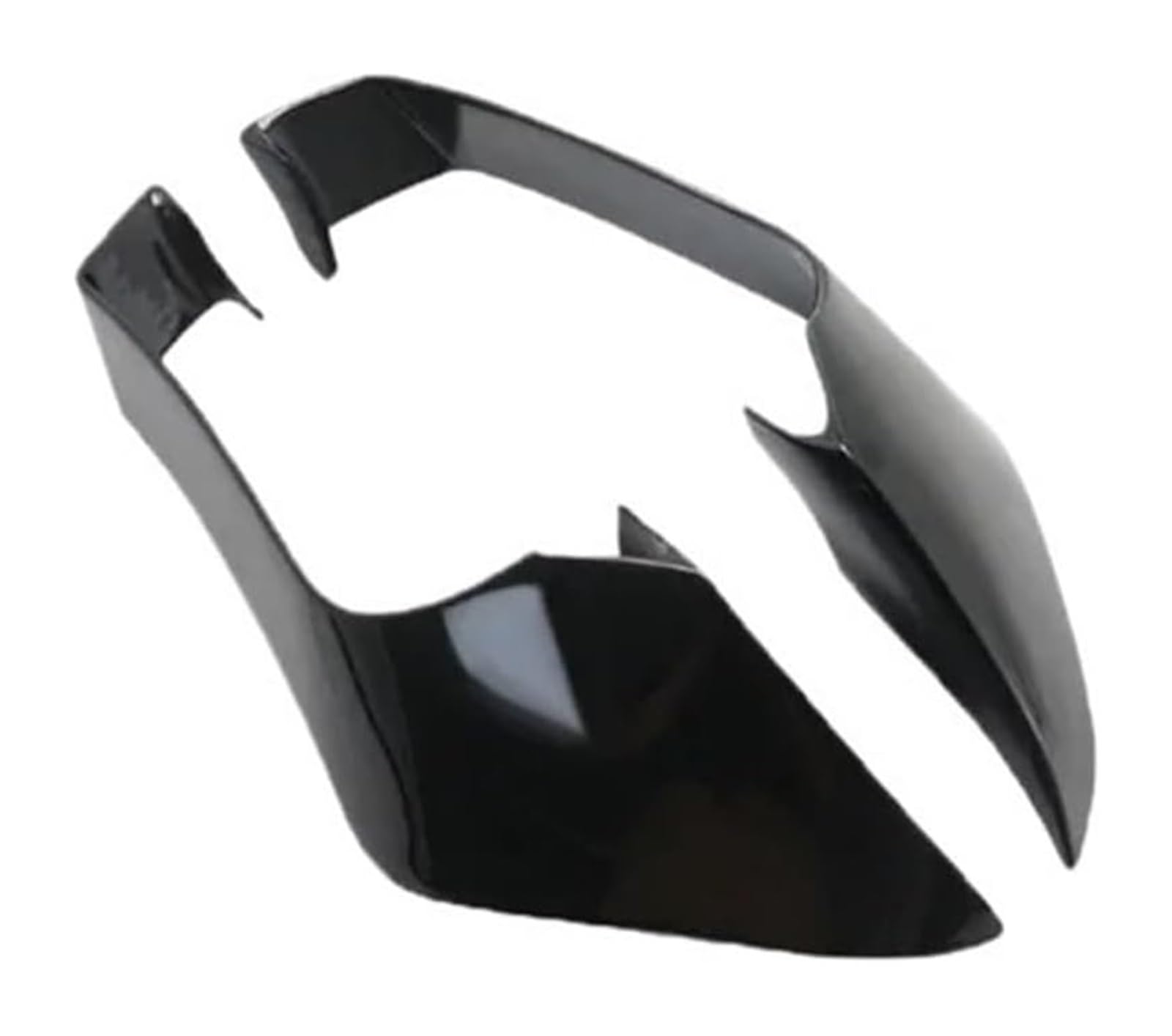 Motorrad Seitenverkleidung Für K&awasaki Für ZX-10R 2016-2021 Seitenspoiler Gugel Motorrad Aerodynamische Seitenflügel Spoiler Zubehör Fester Flügel(Color-Black) von RINKTEEA