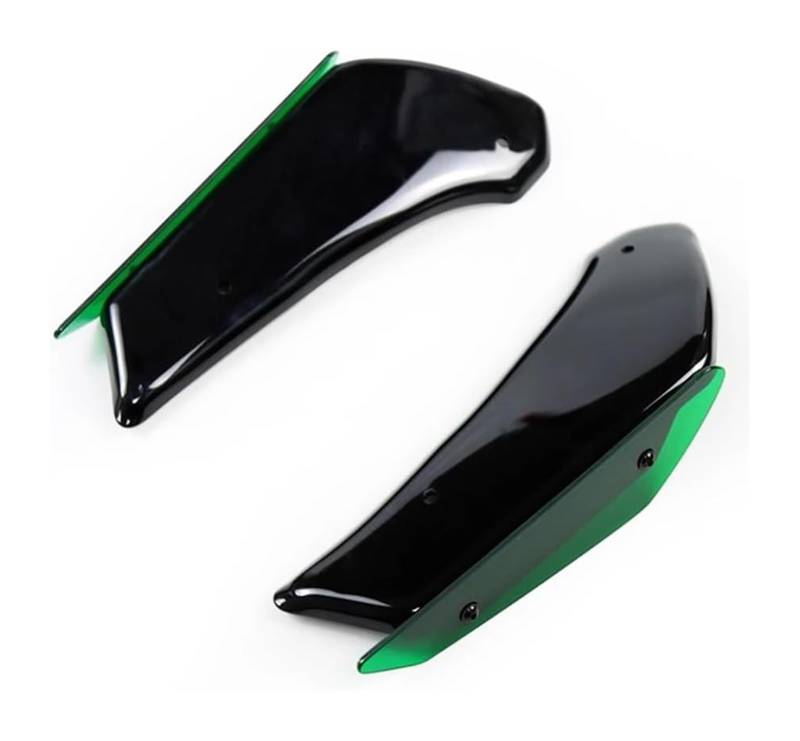 Motorrad Seitenverkleidung Für K&awasaki Für ZX10R Für ZX-10R 2011-2020 Motorradverkleidungsteile Aerodynamischer Flügelsatz Fester Winglet-Verkleidungsflügel(Grün) von RINKTEEA