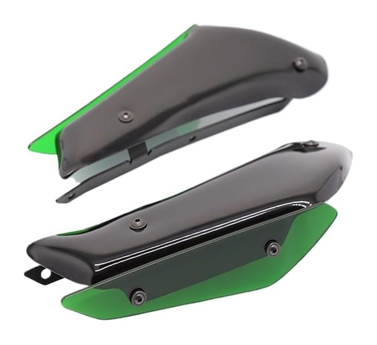 Motorrad Seitenverkleidung Für K&awasaki Für ZX6R Für ZX6R 2016-2019 Verkleidung Motorradteile Aerodynamischer Flügelsatz Fester Winglet-Verkleidungsflügel(Grün) von RINKTEEA