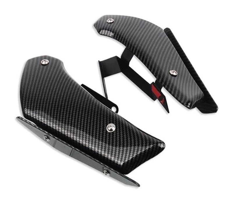 Motorrad Seitenverkleidung Für Ninja 400 Für Ninja400 Aerodynamische Flügel Kit Feste Winglet Verkleidung Flügel Motorrad Seite Spoiler Gugel von RINKTEEA