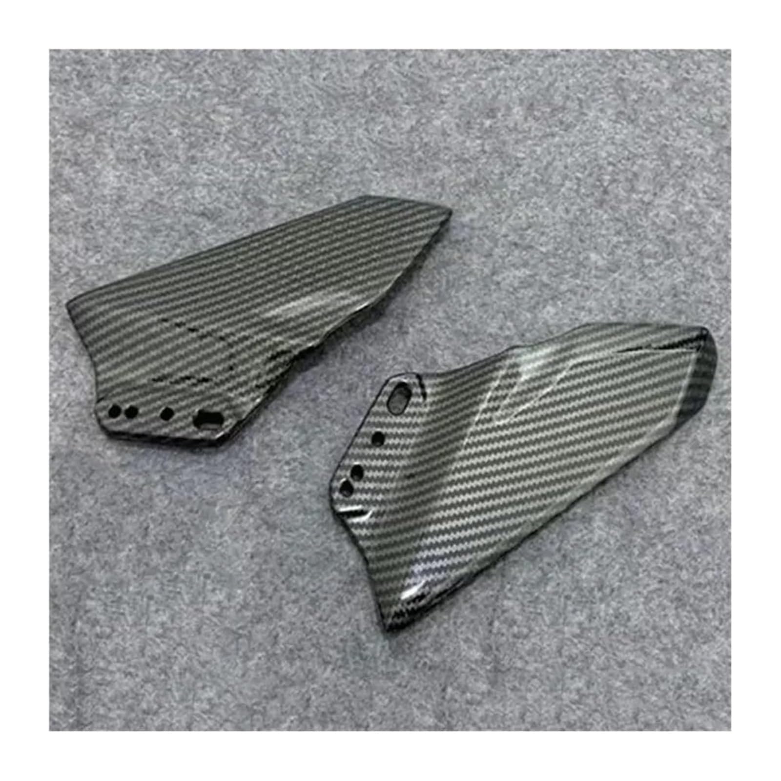 Motorrad Seitenverkleidung Für Ninja 650 ER6F ER-6F 2017-2021 2022 2023 Motorrad Spiegel Winglets Aerodynamische Seite Flügel Spoiler Verkleidung(B-Glossy Carbon) von RINKTEEA