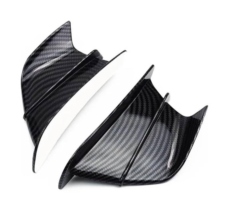 Motorrad Seitenverkleidung Für Ninja Für H2/H2R Motorrad Winglet Aerodynamische Flügel Kit Spoiler Motorrad Spoiler Flügel(Glossy Carbon Look) von RINKTEEA