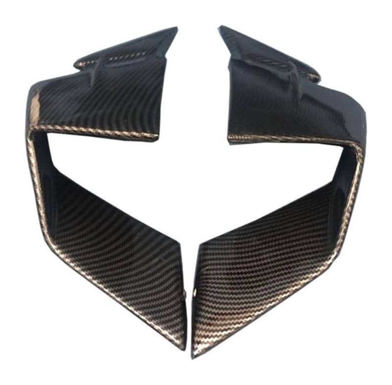 Motorrad Seitenverkleidung Für S1000RR Für S1000 RR 2019 2020 2021 Seitenspoiler Gugel Motorrad Aerodynamischer Frontspoiler(Carbon Fiber Color) von RINKTEEA