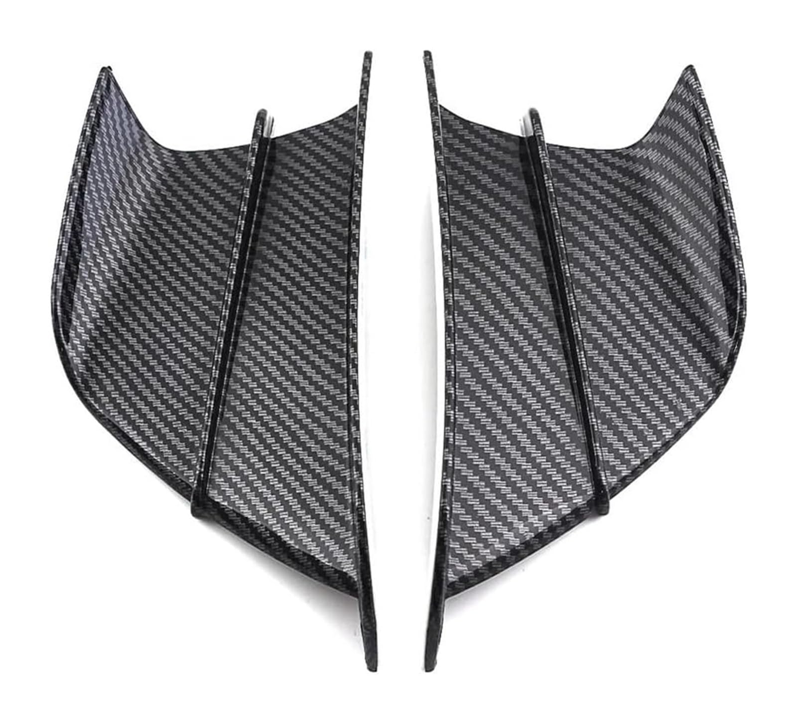 Motorrad Seitenverkleidung Für S1000RR Motorrad Winglet Aerodynamischer Seitenflügel Spoiler Motorrad Spoiler Flügel(Carbon Fiber) von RINKTEEA