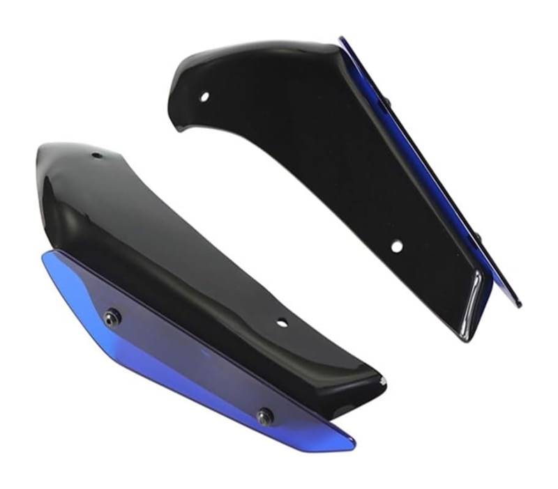 Motorrad Seitenverkleidung Für Y&amaha Für R1/R1M 2020-2024 Winglet Verkleidung Motorrad Verkleidungsteile Aerodynamischer Flügelsatz Fester Winglet Verkleidungsflügel(Blau) von RINKTEEA