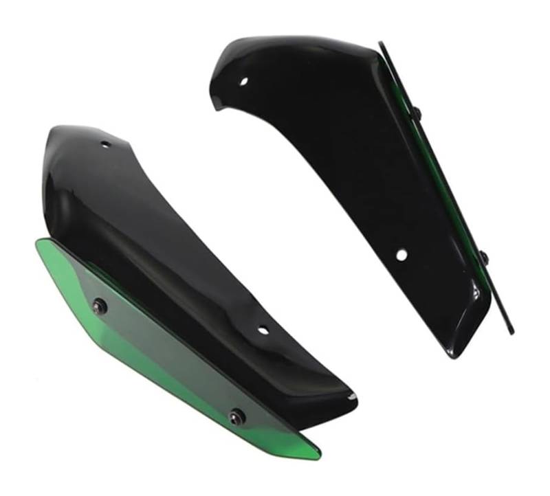 Motorrad Seitenverkleidung Für Y&amaha Für R1/R1M 2020-2024 Winglet Verkleidung Motorrad Verkleidungsteile Aerodynamischer Flügelsatz Fester Winglet Verkleidungsflügel(Grün) von RINKTEEA