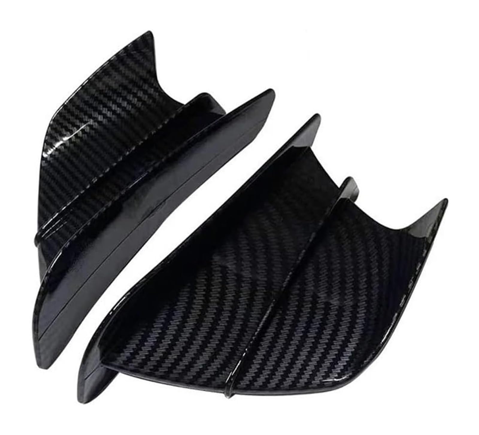 Motorrad Seitenverkleidung Für Y&amaha MT-07 MT10 MT03 MT09 Für Tracer 900Gt Für Tenere700 MT125 Motorrad Modifikation Aerodynamische Feste Windflügel Kit Spoiler(Gloss Carbon Fiber) von RINKTEEA