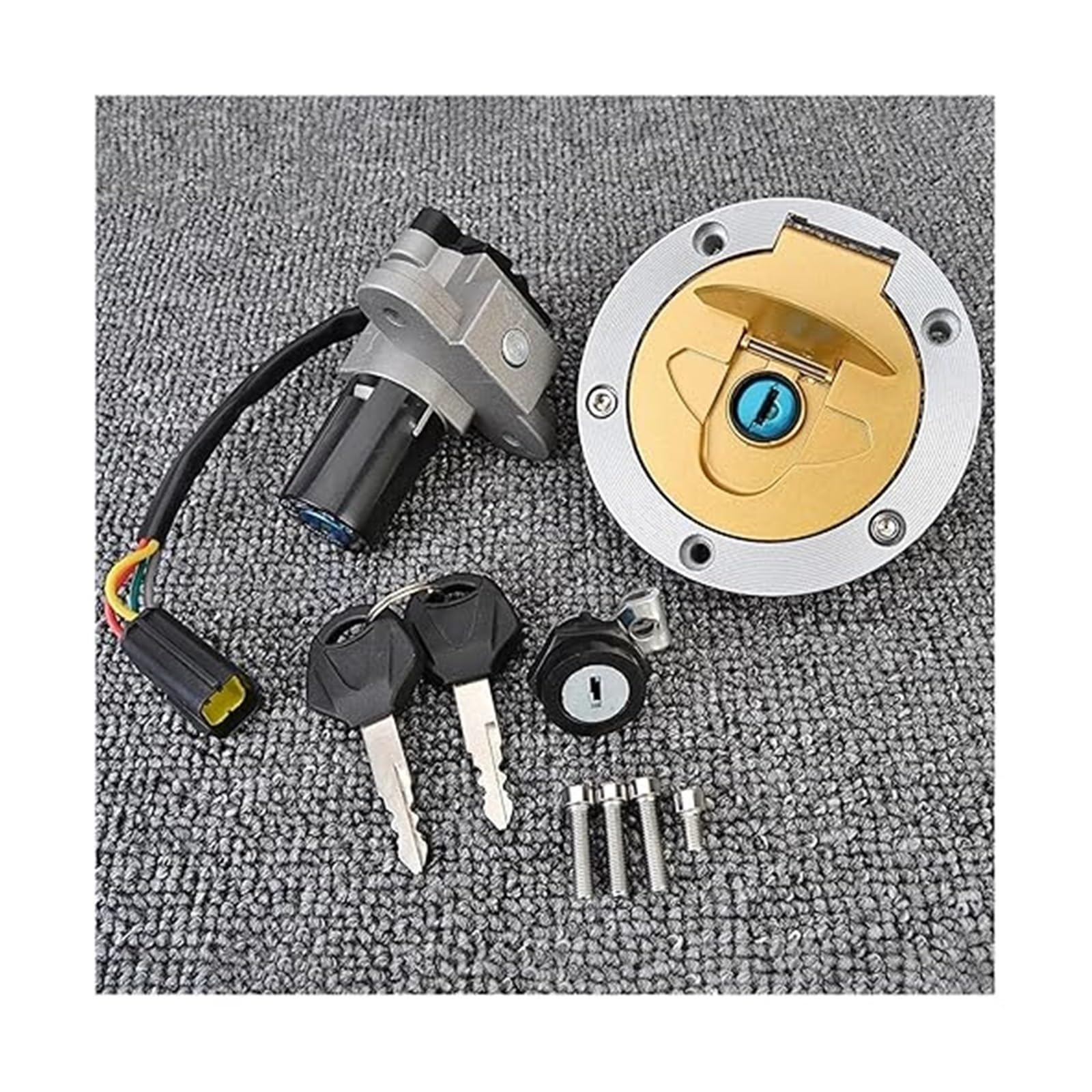 Zündlichtschalter Für D&UCATI ST4S ST3 848 1098 1198 1198S 2002-2014 Motorräder Zündschloss Tankdeckel Sitz Key Lock Set von RINKTEEA