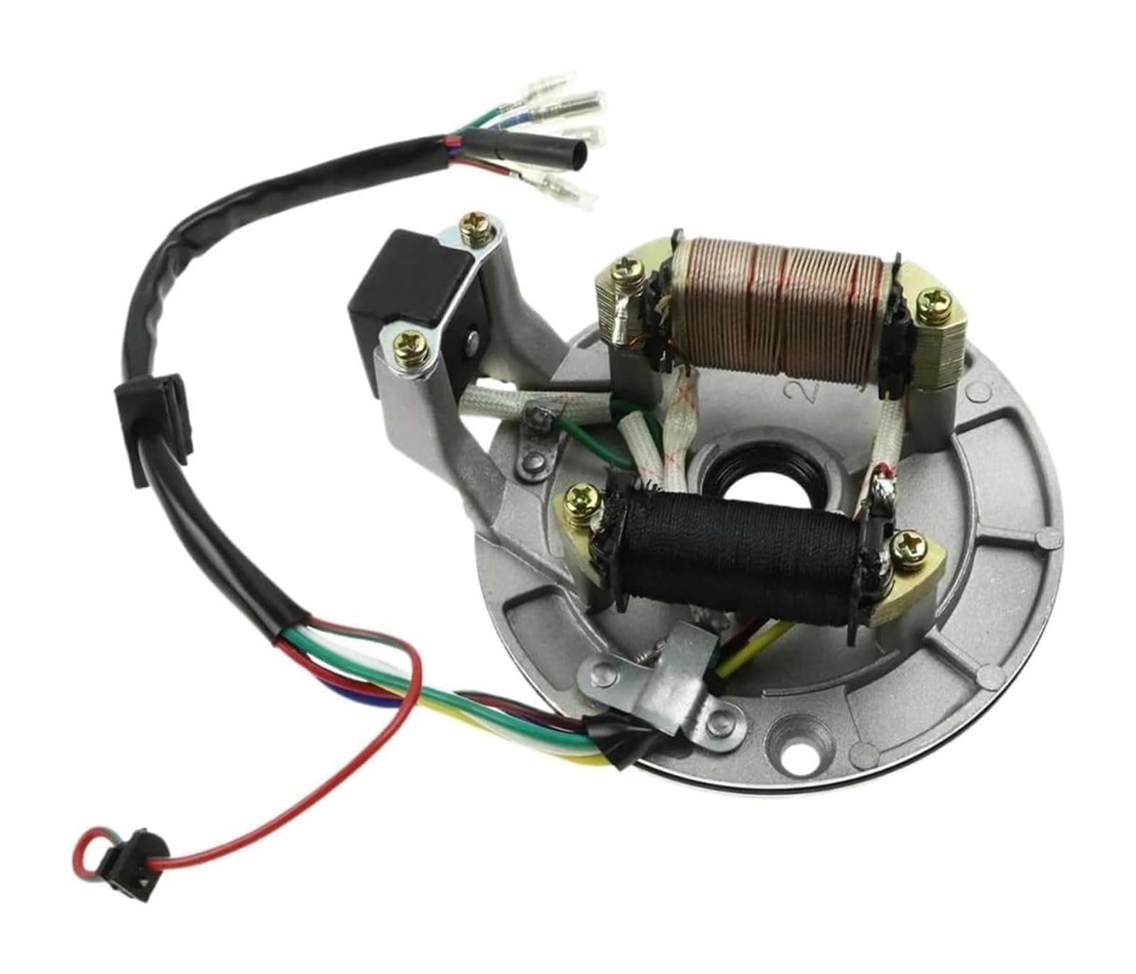 Zündstator Magnetspule Für 50cc 70cc 90cc 110cc 125cc Für Kazuma XR50 SSR 107 110 125 Cc Für Baja ATV Quad Dirt Bike 2 Spule Zündung Magneto Stator Platte von RINKTEEA