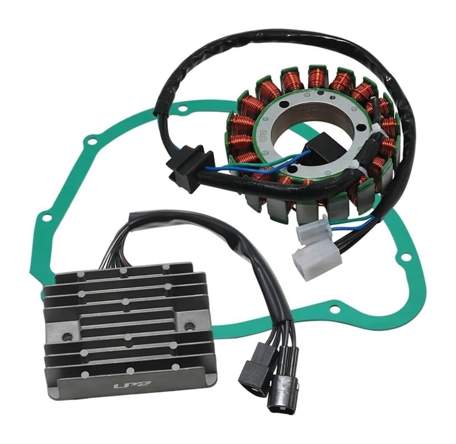 Zündstator Magnetspule Für SU&ZUKI VL1500 Für Intruder C1500 Für B&oulevard C90 Motorrad Stator Spule Regler Gleichrichter Dichtung Generator Abdeckung Set von RINKTEEA