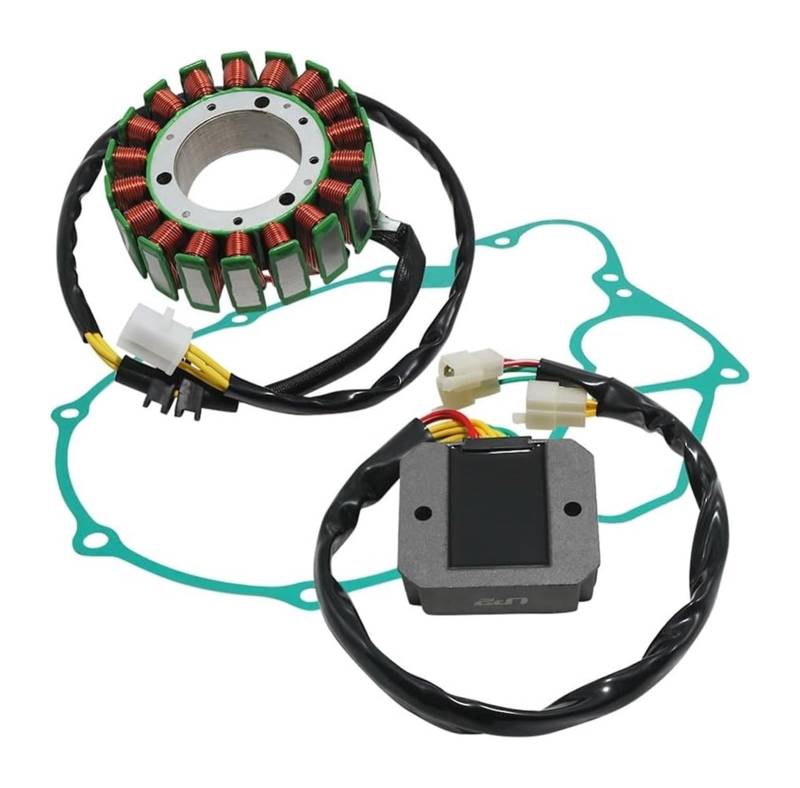 Zündstator Magnetspule Für VT1100 VT1100C Für Shadow Für Spirit Zubehör Motorrad Stator Spule Regler Gleichrichter Dichtung Generator Abdeckung Set von RINKTEEA