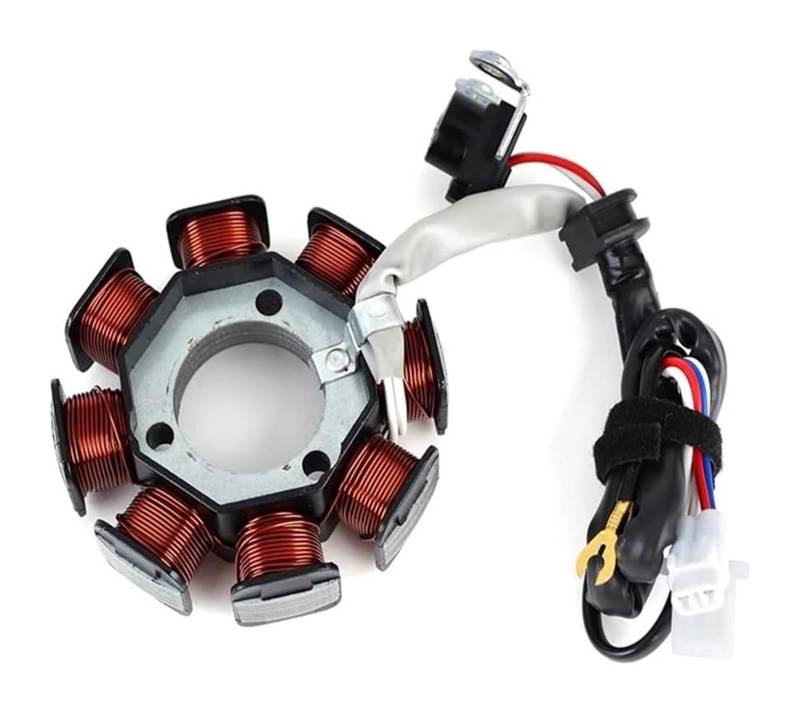 Zündstator Magnetspule Für Yam&aha YBR125 YBR 125 2005–2014 XT125R XT125X XT 125R 2007 2008 Magneto-Generatorspule, Motorrad-Statorspule, Motorrad-Statorspule(Black 5 Line) von RINKTEEA