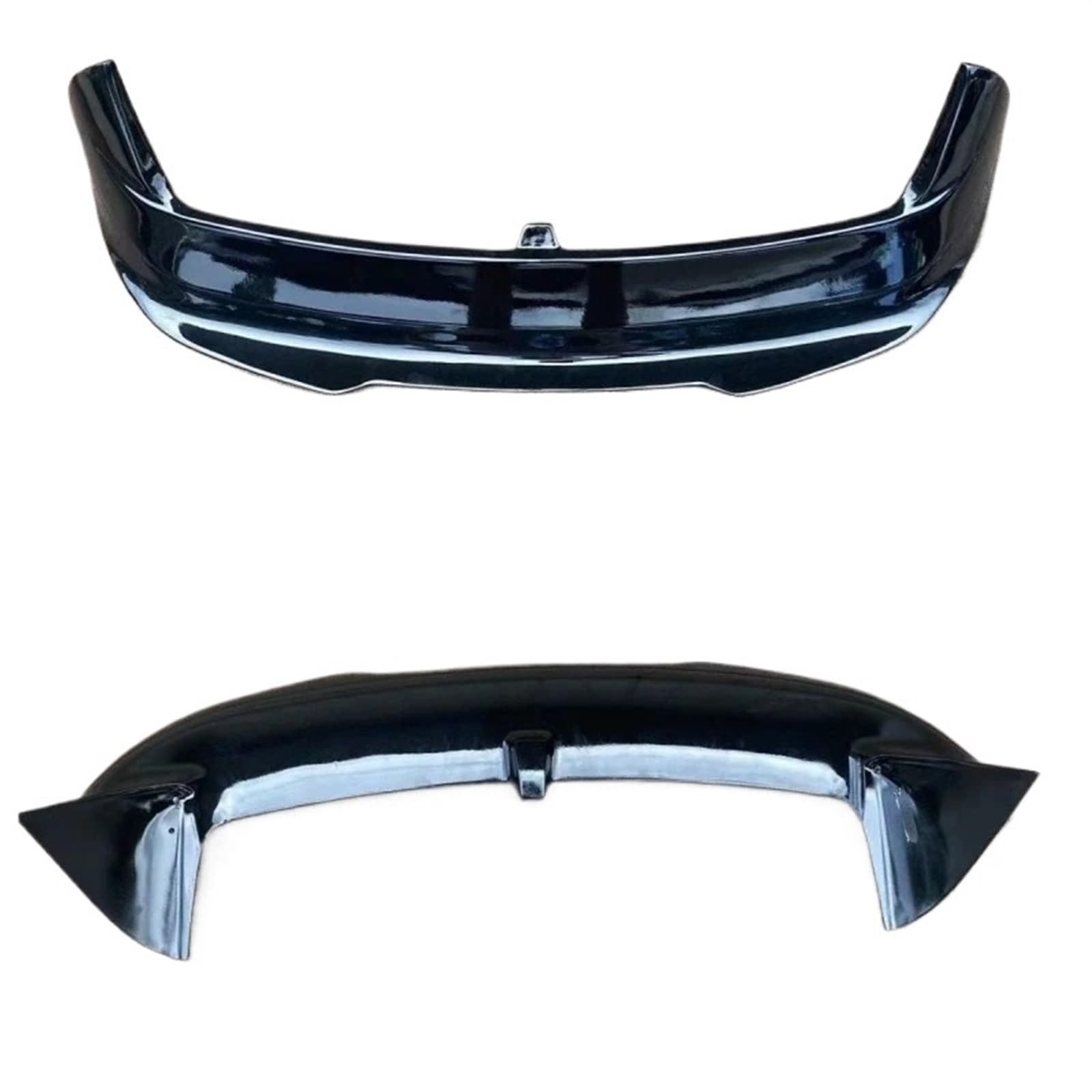 Auto Heckflosse Für VW Für Golf 8 MK8 Für GTI 2020 2021 2022 2023 Carbon Fiber Heckspoiler Heckspoiler Auto R Styling Auto Heckspoiler Spoiler(FRP Glossy Black) von RIOVOEE