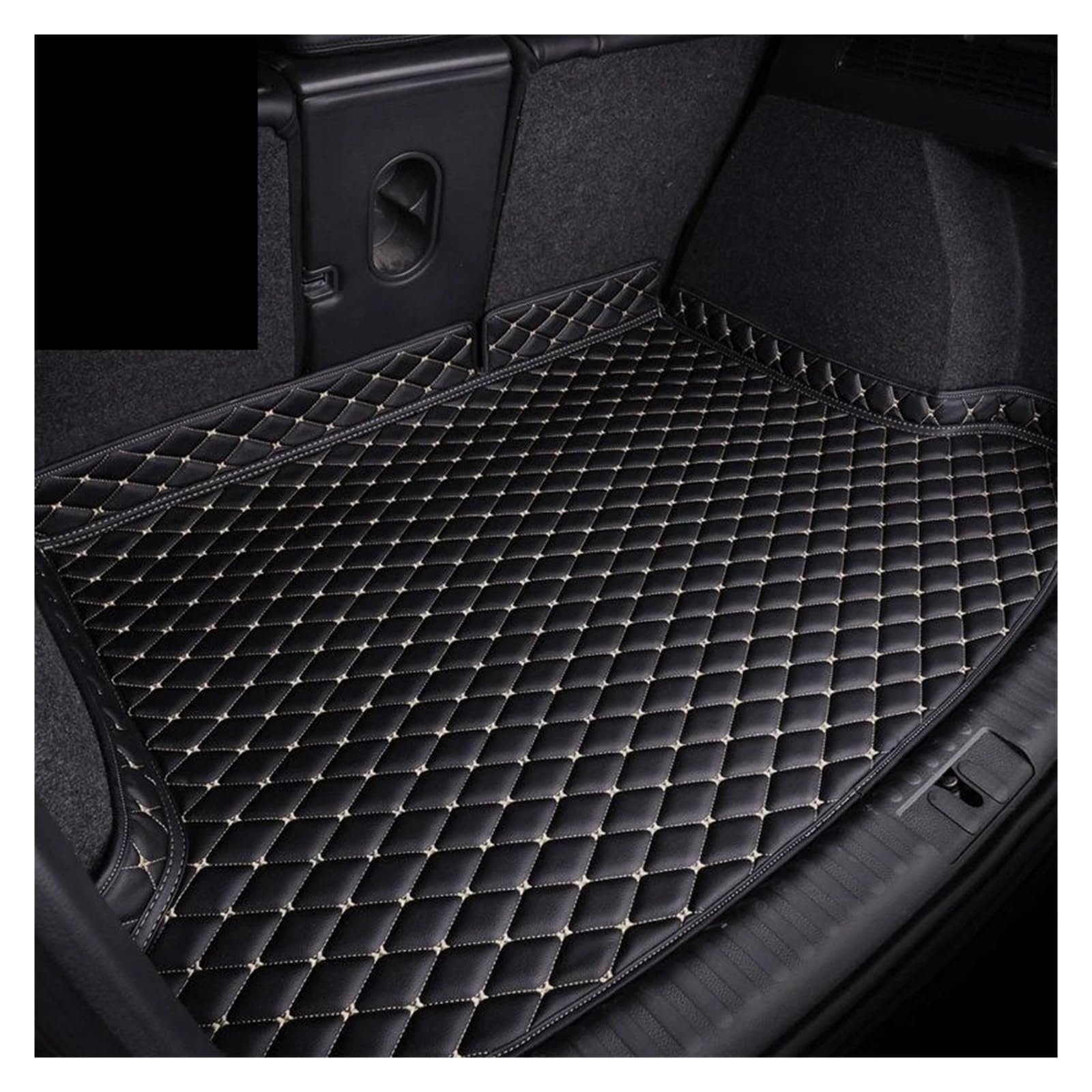 Auto Kofferraummatte Für 4 Serie Für Gran Für Coupe 2014-2019 Teppich Schwanz Cargo-Liner Stamm Boot Mat Pad Kofferraum Matte Auto Kofferraumwanne(Black beige 1pcs) von RIOVOEE