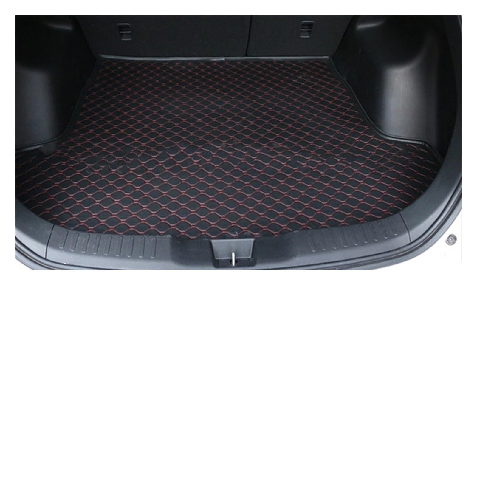 Auto Kofferraummatte Für VW Für Polo Für Plus 2019-2023 Auto Schwanz Boot Tablett Fracht Teppich Pad Schutz Zubehör SJ Auto Stamm Matte Benutzerdefinierte Auto Kofferraumwanne(Black Beige) von RIOVOEE