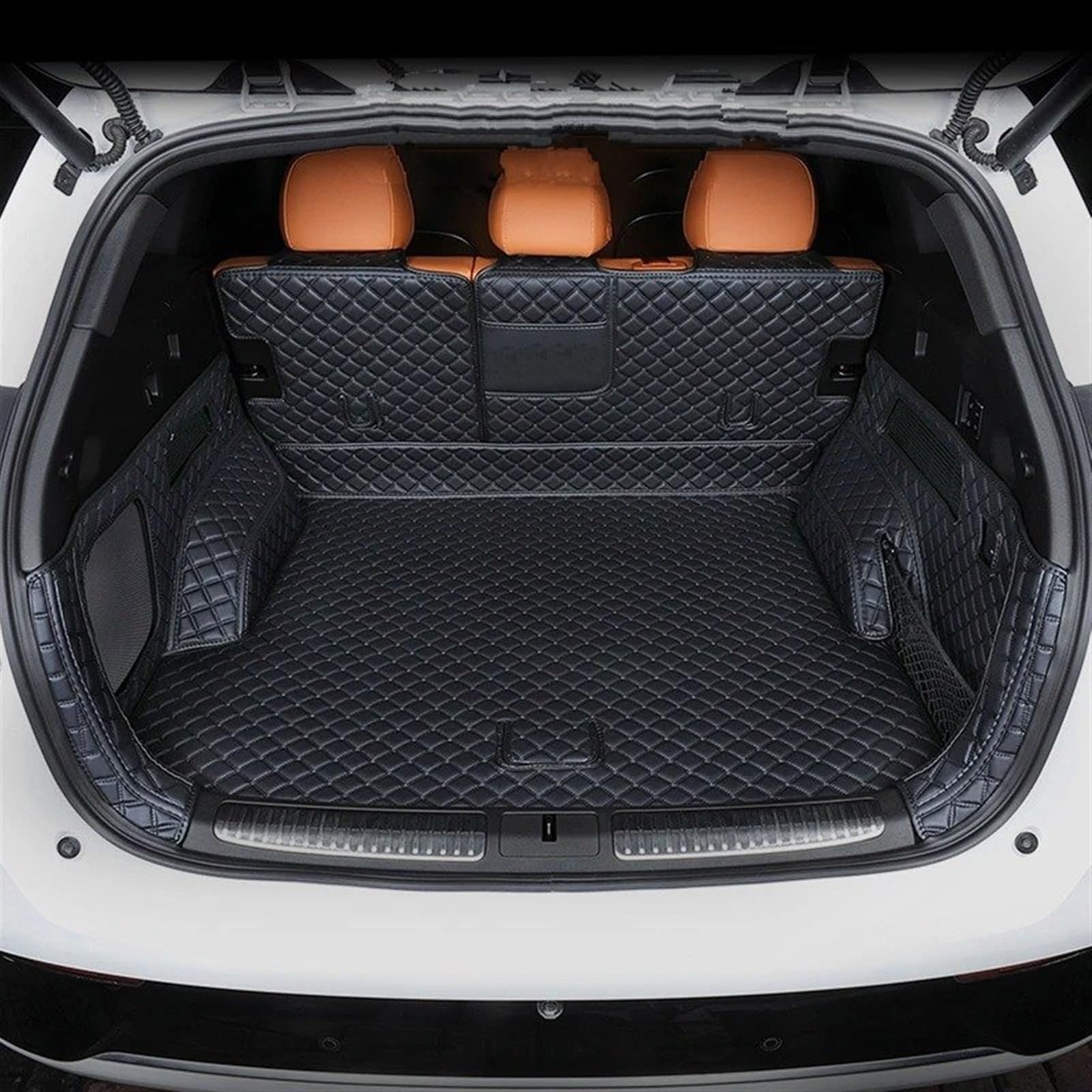 Auto Kofferraummatte Für XPENG G9 2023 2024 Auto Stamm Matten Hinten Für Cargo-Liner Schutz Fußmatten Anti-schmutzig Fußballen Teppich Abdeckung Pads Auto Kofferraumwanne(Trunk Mat Black) von RIOVOEE