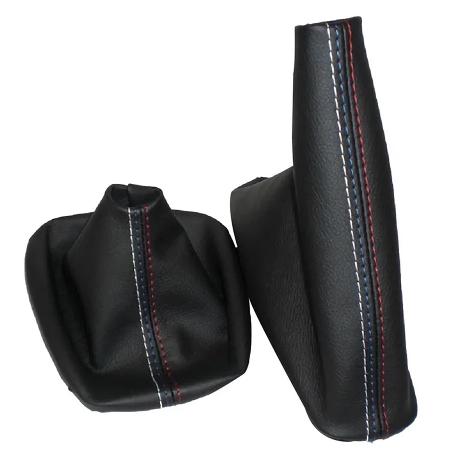 Auto Schaltknauf Schaltknäufe Für 3 Serie E36 E46 Für M3 Auto Styling Auto Shift Getriebe Stick Manuelle Handbremse Gamasche Shift Boot Schwarz Leder Boot Schaltknäufe von RIOVOEE