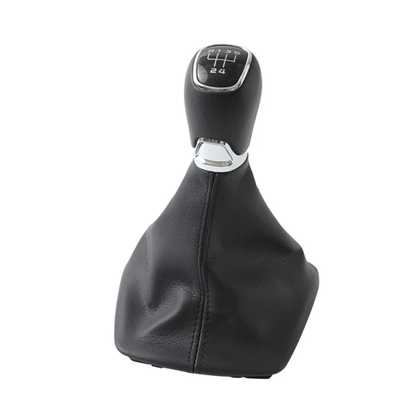 Auto Schaltknauf Schaltknäufe Für Skoda Für Octavia MK2 2004-2012 5/6 Geschwindigkeit Auto Schaltknauf Shifter Griff Hebel Mit Gamasche Boot Abdeckung Manuelle Schaltknäufe(5 Speed) von RIOVOEE