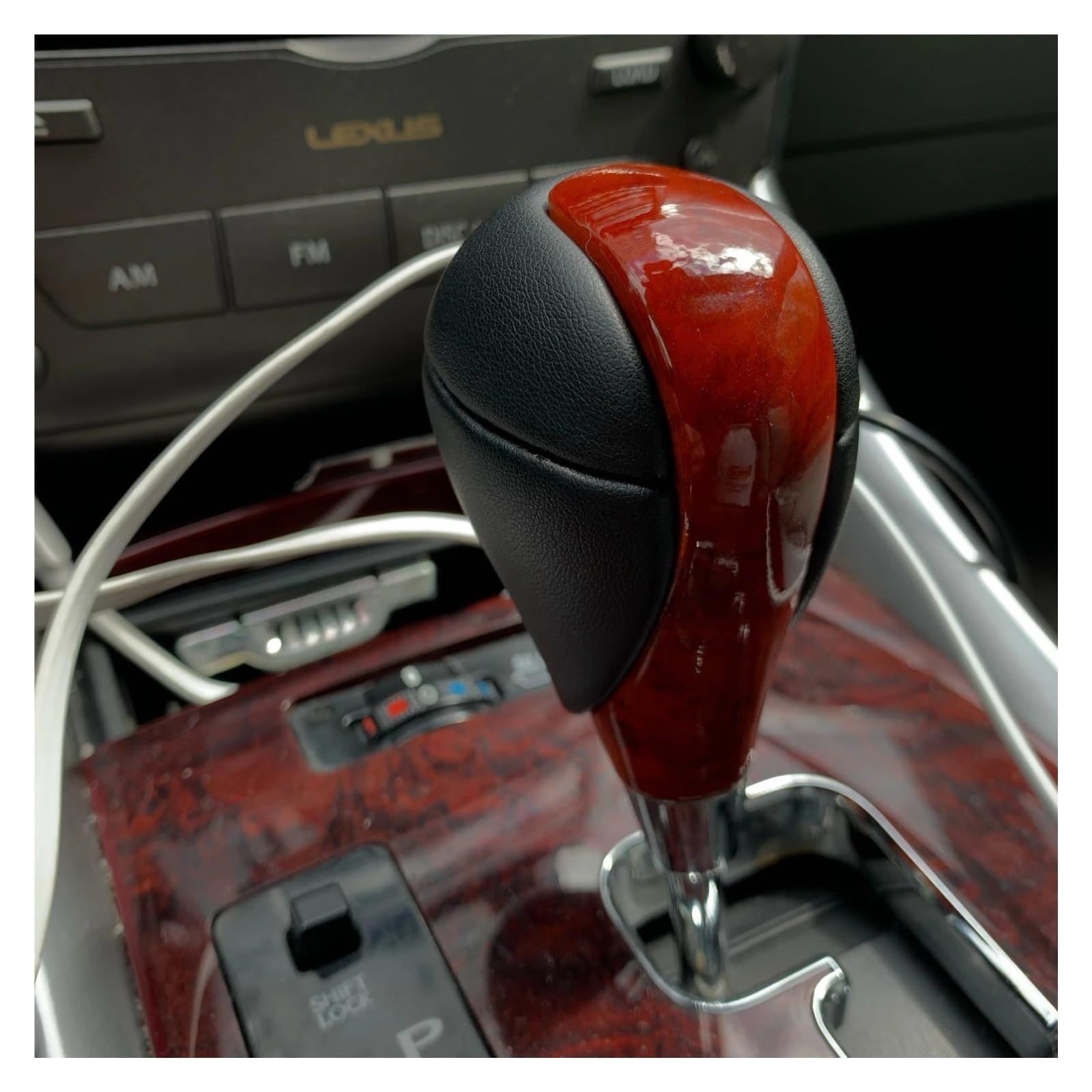 Auto Schaltknauf Schaltknäufe Für Toyota Für Estima 2002-2013 Automatische Shifter Stick Hebel Stift Handball Griff Auto Styling Schaltknauf Schaltknäufe(Brown) von RIOVOEE