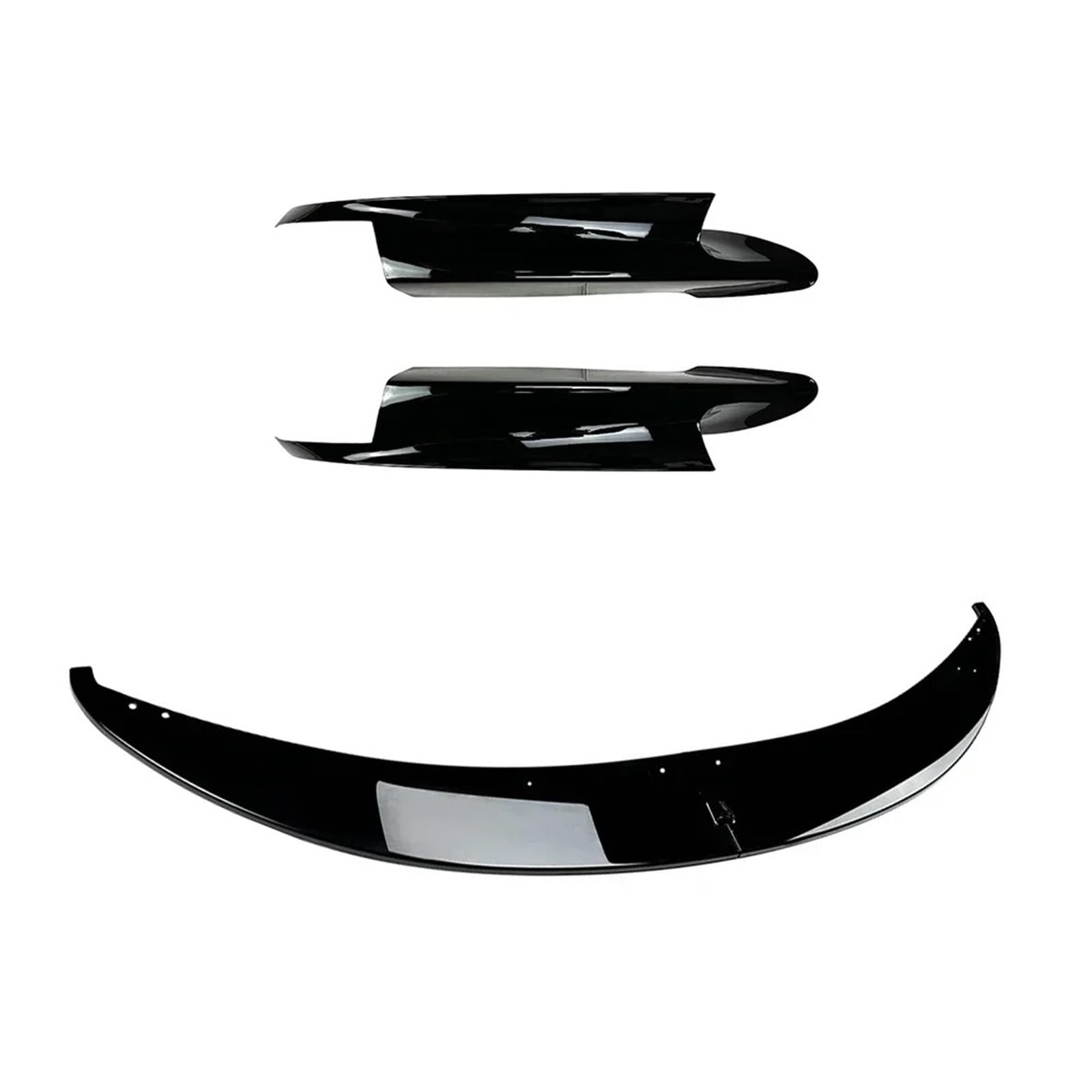 Frontspoiler Für 3 Serie Für M3 E90 E91 E92 E93 2006-2013 Auto Zubehör Körper Kit 4 PCS Front Lip Splitter Diffusor Spoiler Für ABS Frontlippe Splitter(Lip BumperGlossBlack) von RIOVOEE