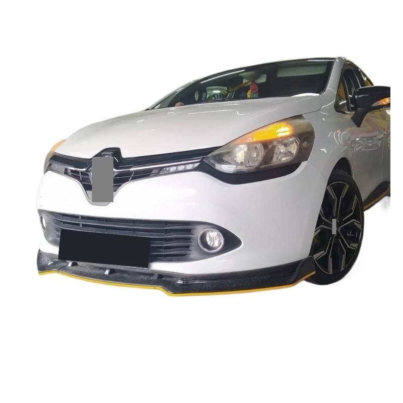 Frontspoiler Für Clio 4 2011-2019 Body Kit Autozubehör Spoiler Splitter Diffusor Klappe Sport Außenteile 3 Stück Frontstoßstange Lippe ﻿ Frontlippe Splitter(Gold) von RIOVOEE