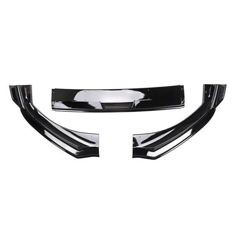 Frontspoiler Für Ford Für Elektro Für Mustang Für Mach-E 2021-2024 3PCS Auto Front Stoßstange Lip Spoiler Splitter Diffusor Körper Kit Carbon Faser Stil Frontlippe Splitter(Carbon Fiber Style) von RIOVOEE