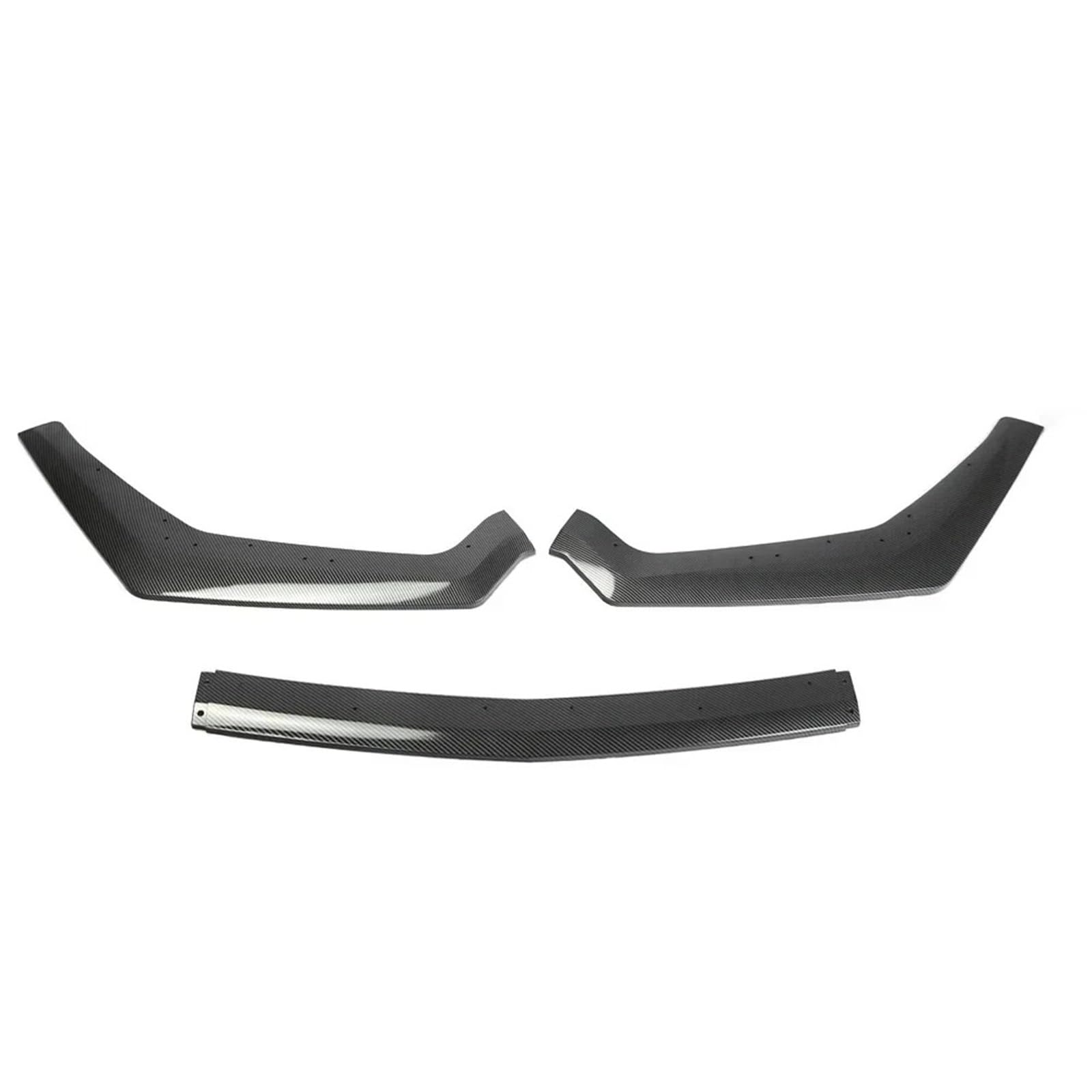 Frontspoiler Für Ford Für Mustang GT Für NUR 2018 2019 2020 2021 Auto Zubehör Frontschürze Lip Spoiler Seite Splitter Deflektor Körper Kit Wachen Frontlippe Splitter(Carbon Look) von RIOVOEE