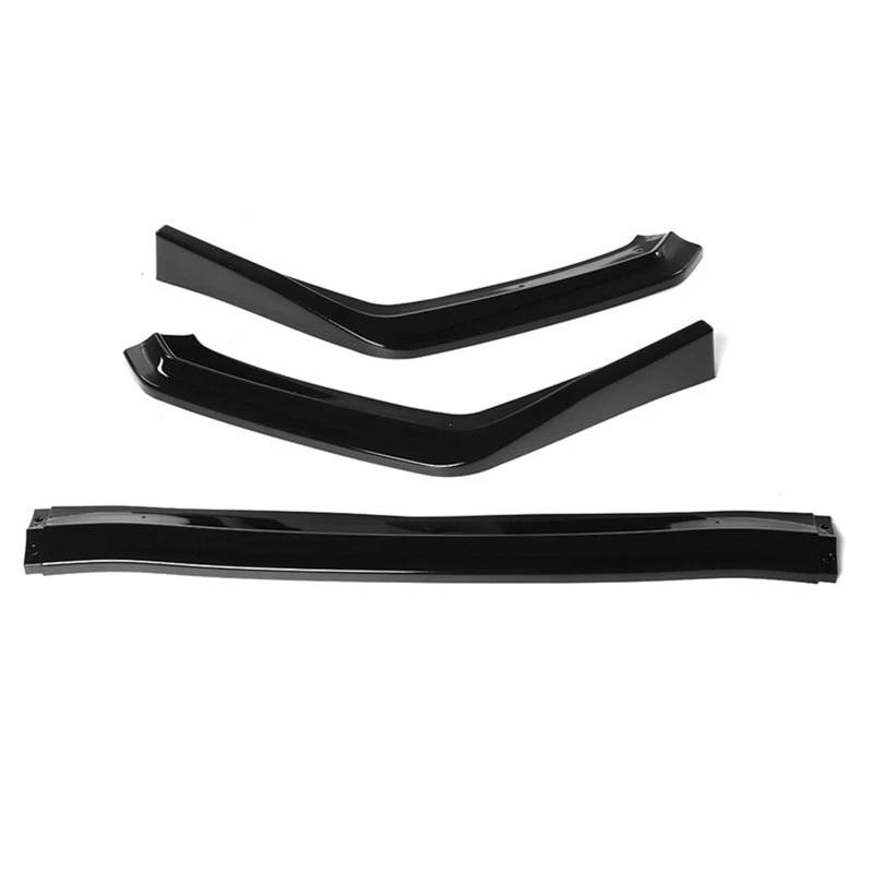 Frontspoiler Für Subaru Für WRX Für STI 2015 2016 2017 2018 2019 Carbon Look Schwarz Auto Front Stoßstange Splitter Lip Body Kit Spoiler Diffusor Frontlippe Splitter(Glossy Black) von RIOVOEE