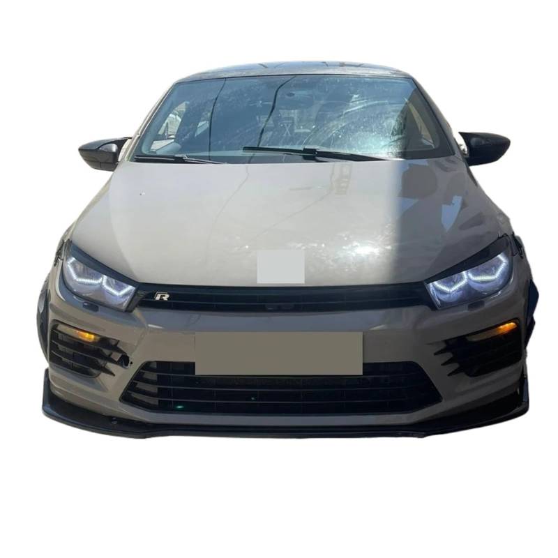 Frontspoiler Für Vw Für Scirocco 2014-2022 Body Kit Auto Zubehör Spoiler Splitter Diffusor Sport Stoßstange 3 Stück Frontschürze Lippe Frontlippe Splitter(Gold) von RIOVOEE