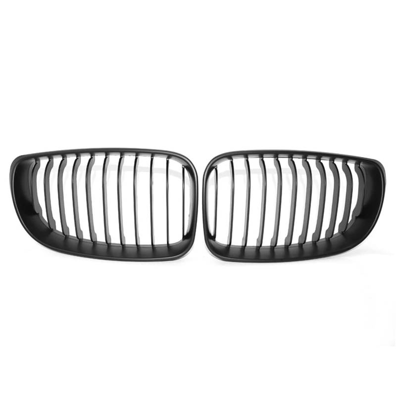 Kühlergrille Für 1 Für Serie E81 82 87 88 2D 4d Facelift NUR Für LCI-Modelle 2007-2013 Mattschwarzer Vorderer Nierengrill Frontgrill Kühler von RIOVOEE